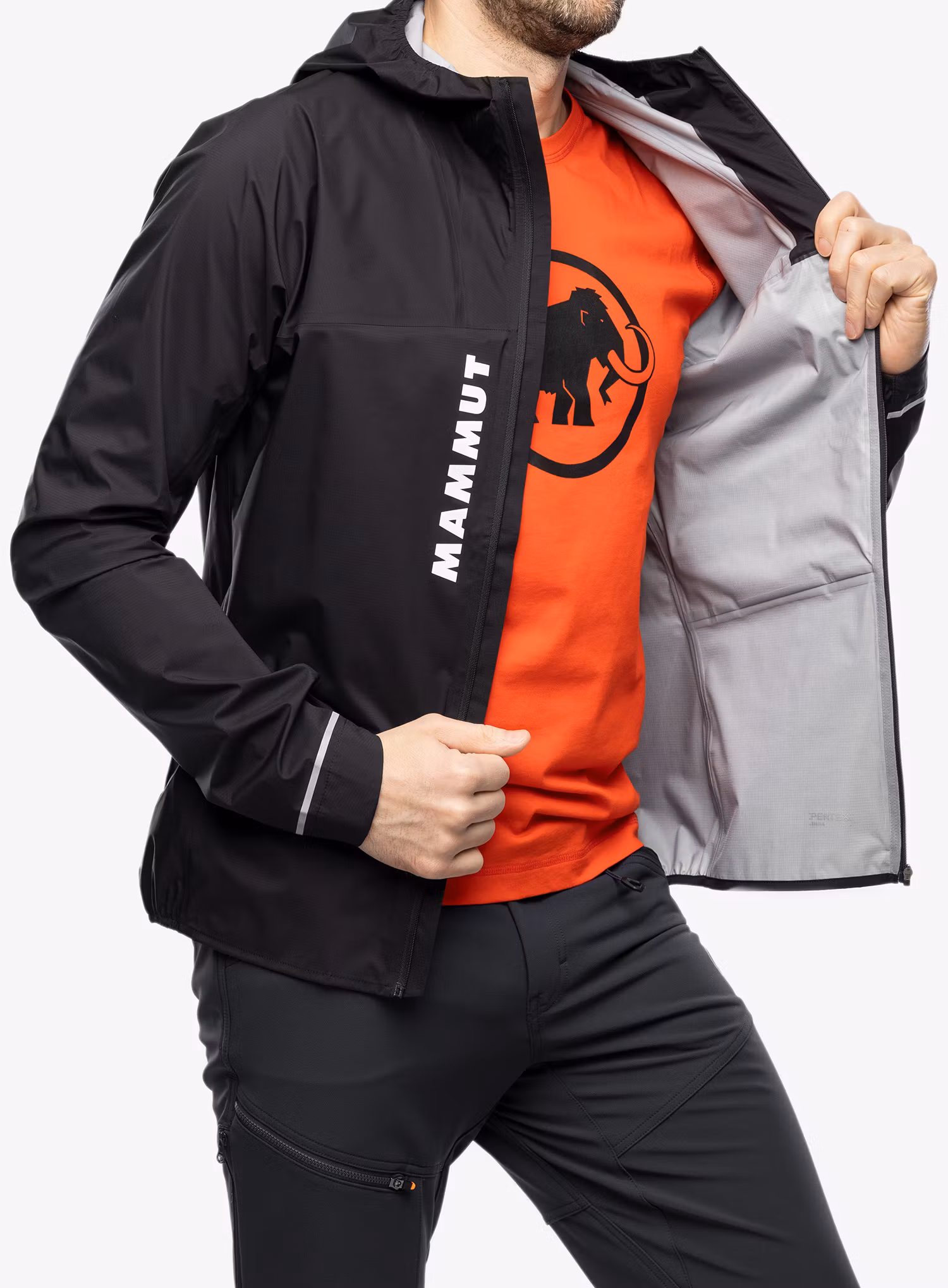 Bunda na běhání Mammut Aenergy TR HS Hooded Jacket - black