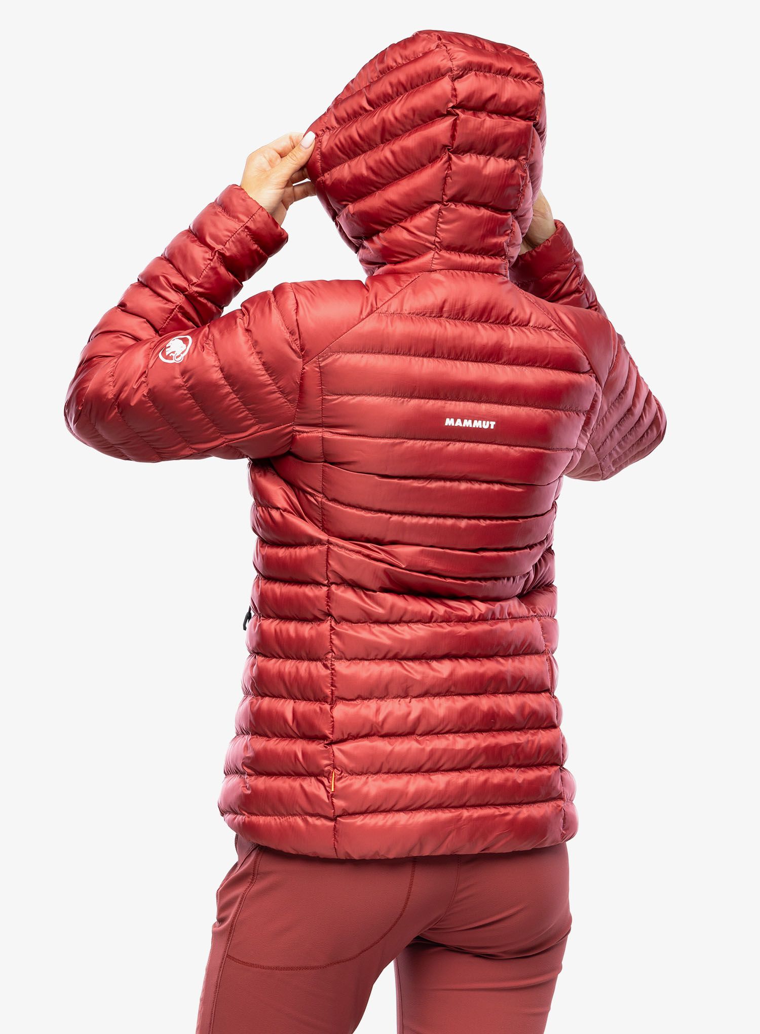 Zateplená bunda dámská Mammut Albula IN Hooded Jacket - blood red