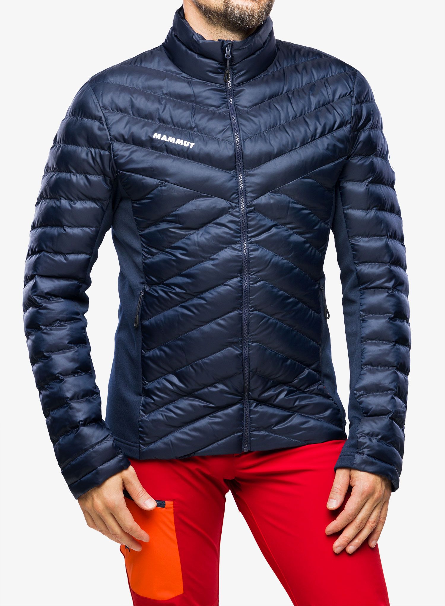 Zateplená bunda Mammut Albula IN Hybrid Jacket - marine