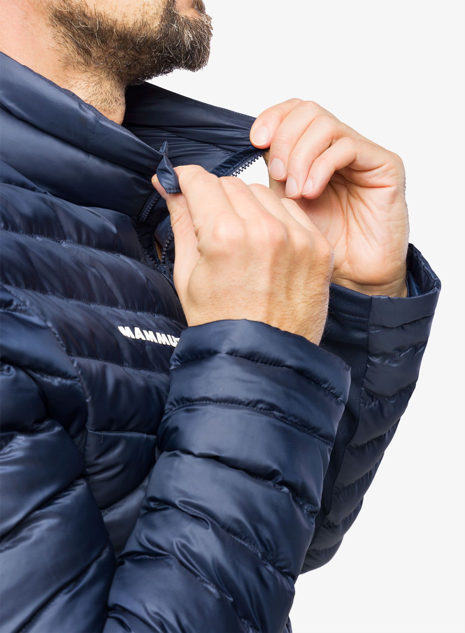 Zateplená bunda Mammut Albula IN Hybrid Jacket - marine