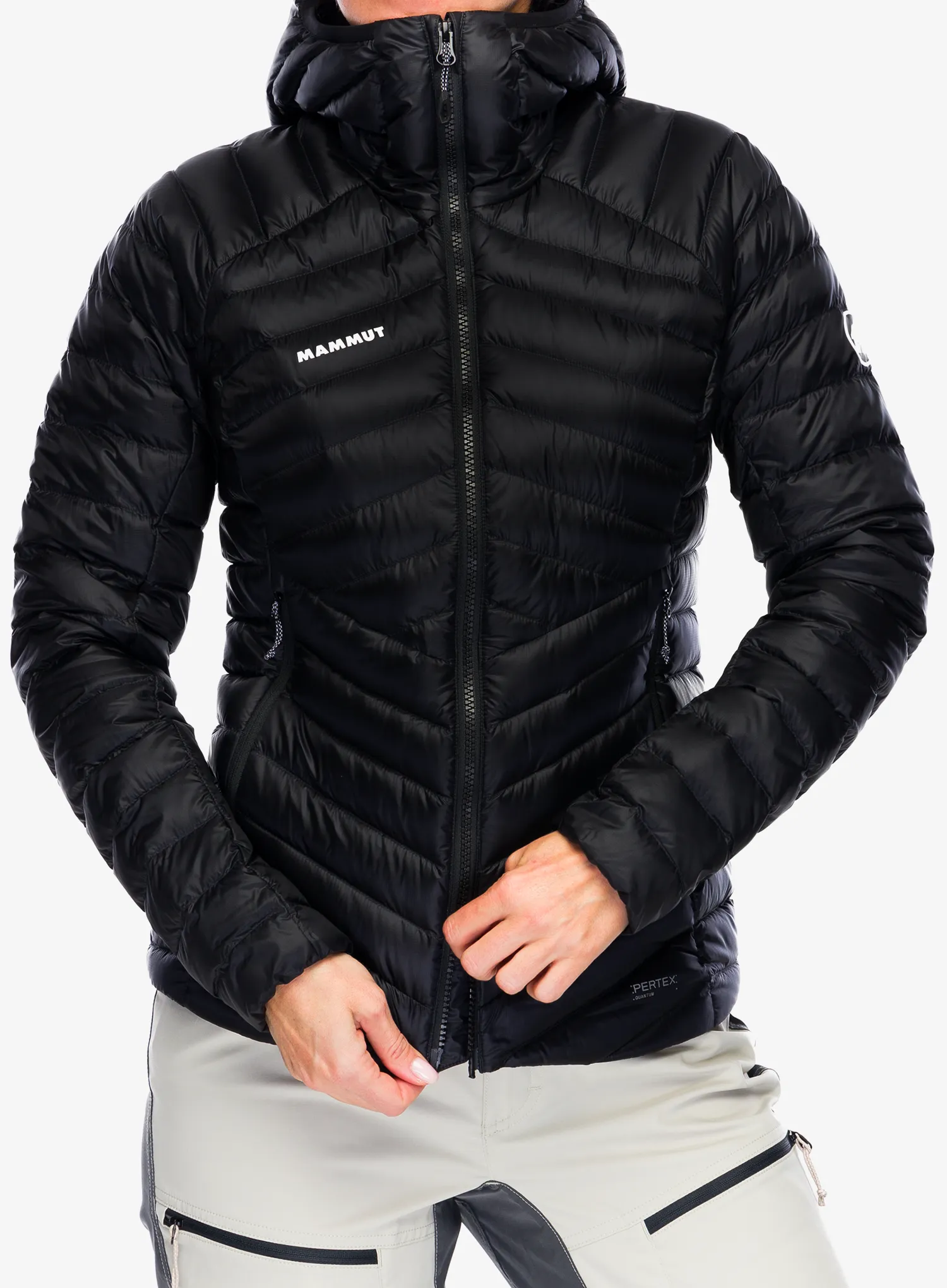 Dámská péřová bunda Mammut Broad Peak IN Hooded Jacket - blk