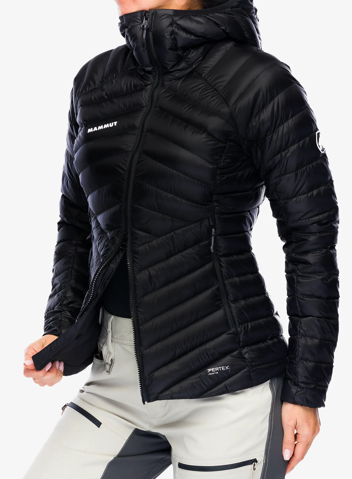 Dámská péřová bunda Mammut Broad Peak IN Hooded Jacket - blk