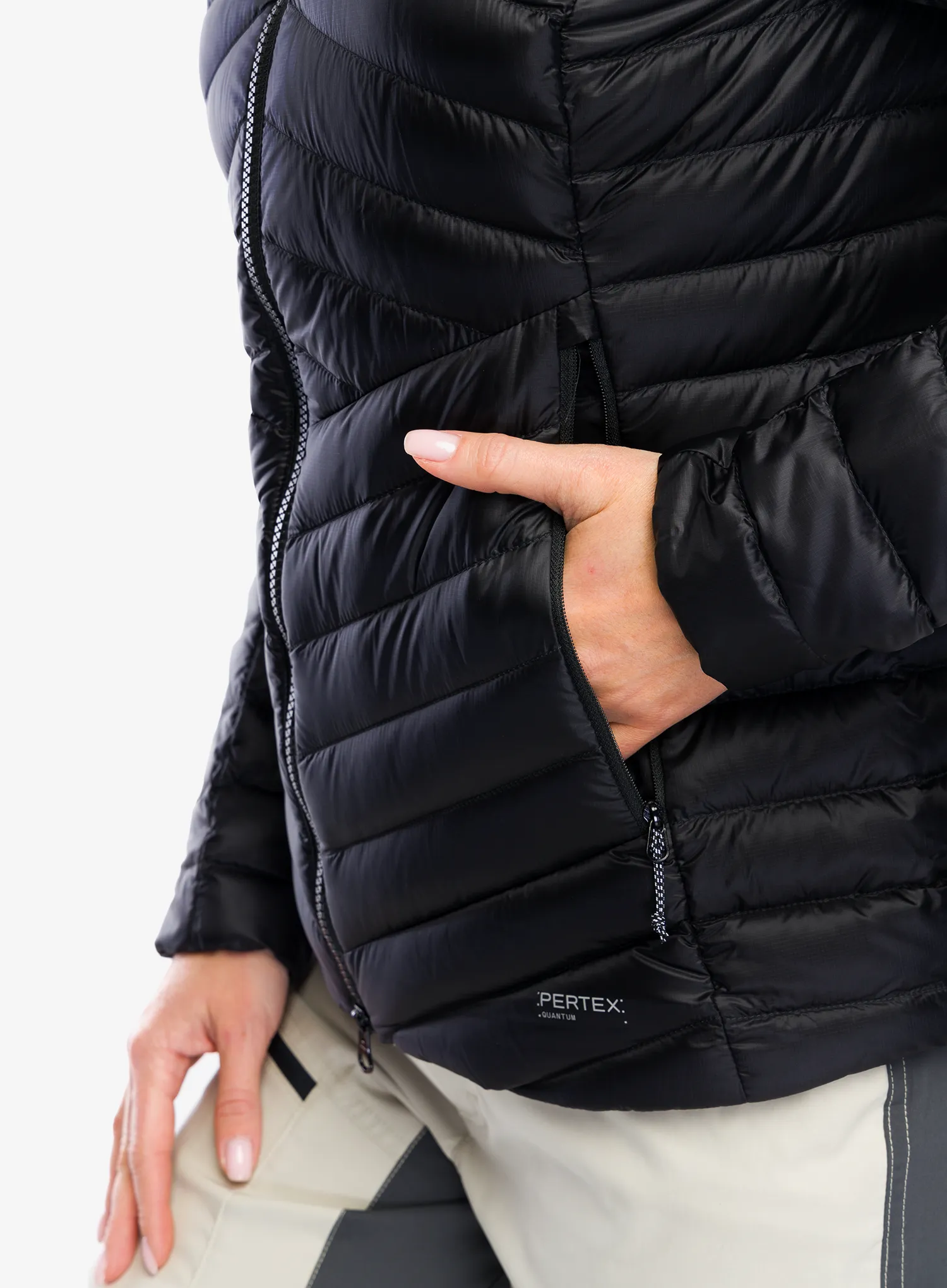 Dámská péřová bunda Mammut Broad Peak IN Hooded Jacket - blk