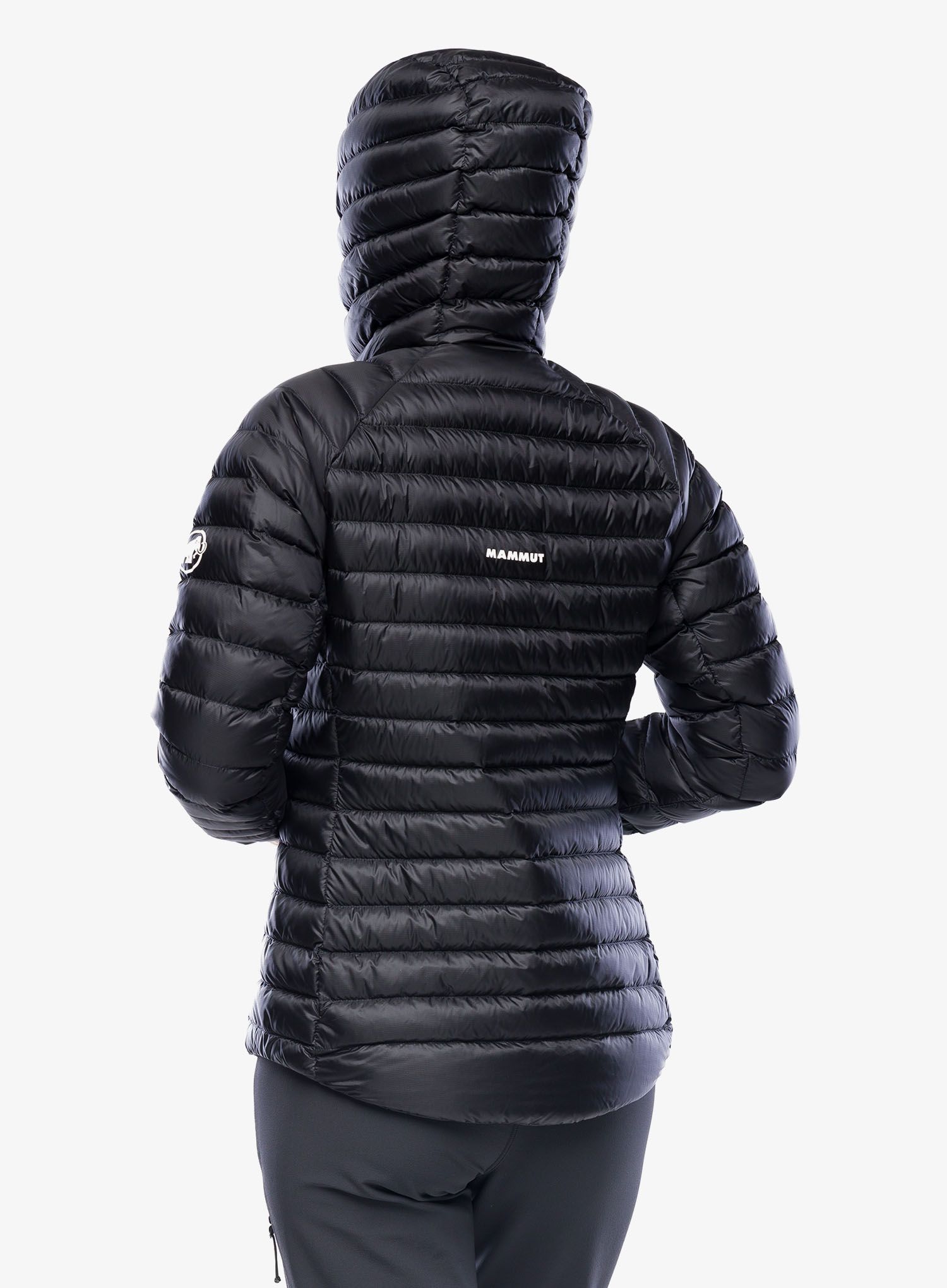 Dámská péřová bunda Mammut Broad Peak IN Hooded Jacket - black