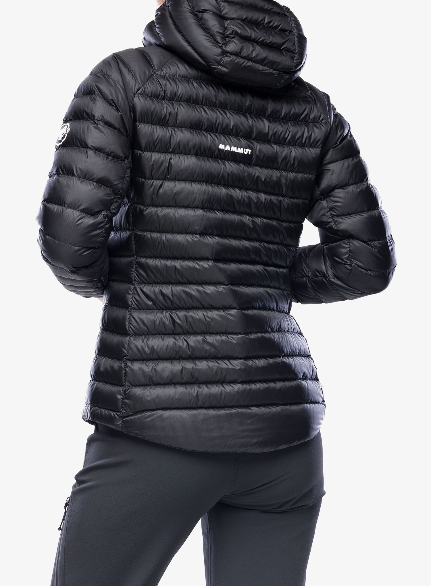 Dámská péřová bunda Mammut Broad Peak IN Hooded Jacket - black