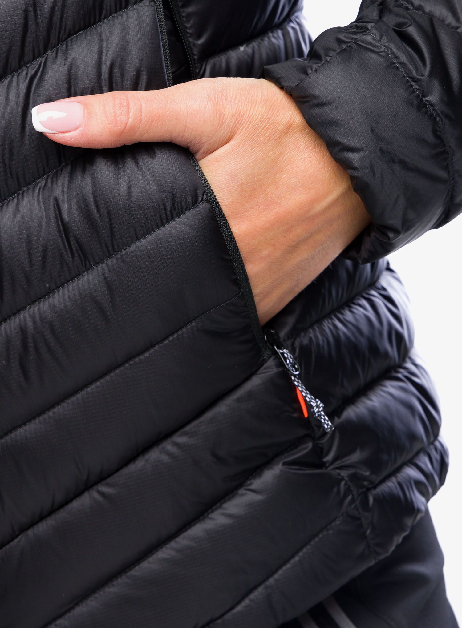 Dámská péřová bunda Mammut Broad Peak IN Hooded Jacket - black
