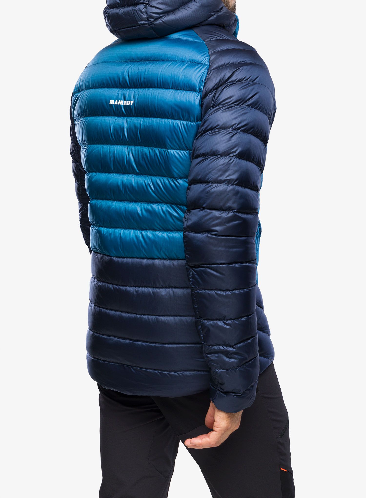 Péřová bunda Mammut Broad Peak IN Hooded Jacket - deep ice/marine