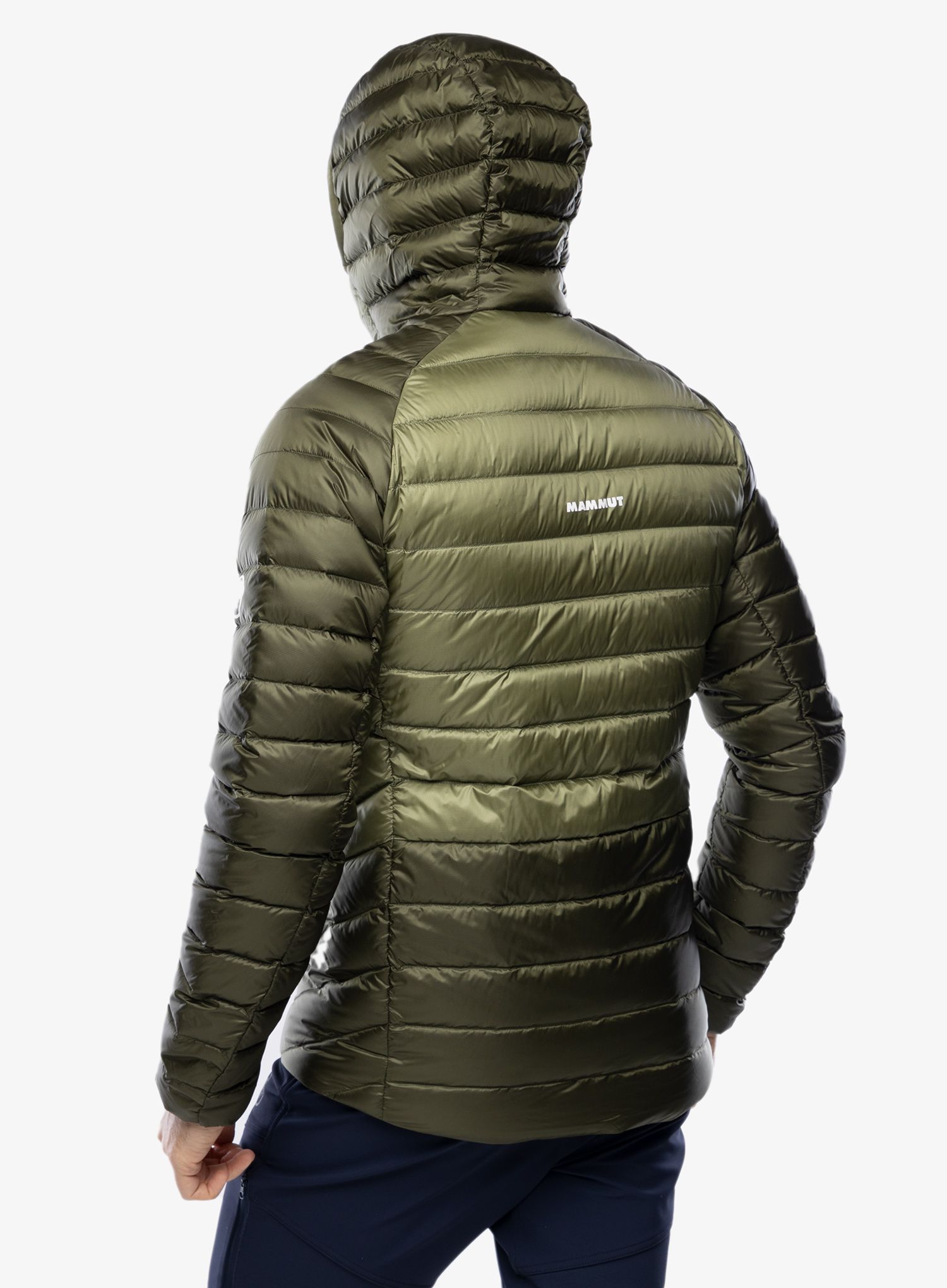 Péřová bunda Mammut Broad Peak IN Hooded Jacket - marsh/dark marsh