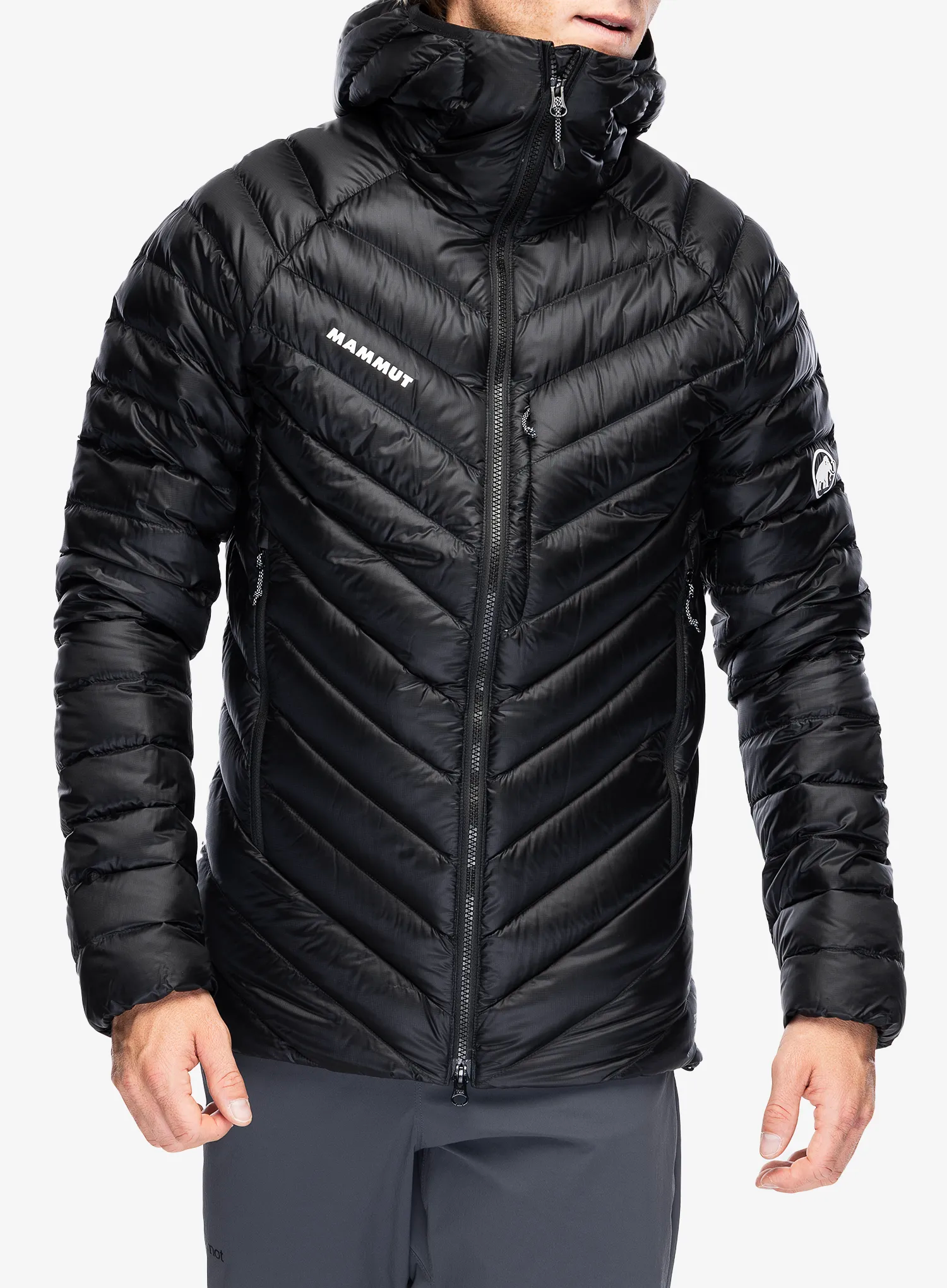 Péřová bunda Mammut Broad Peak IN Hooded Jacket - blk