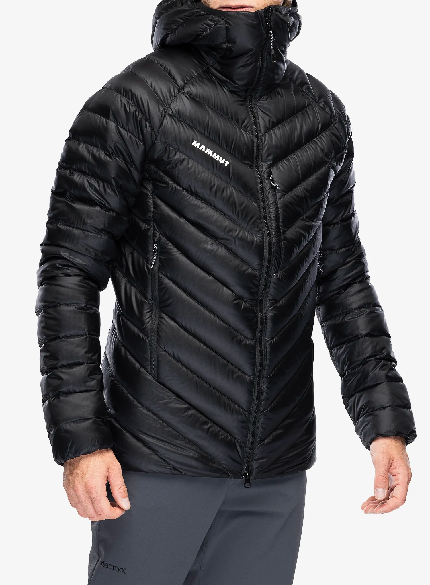 Péřová bunda Mammut Broad Peak IN Hooded Jacket - blk