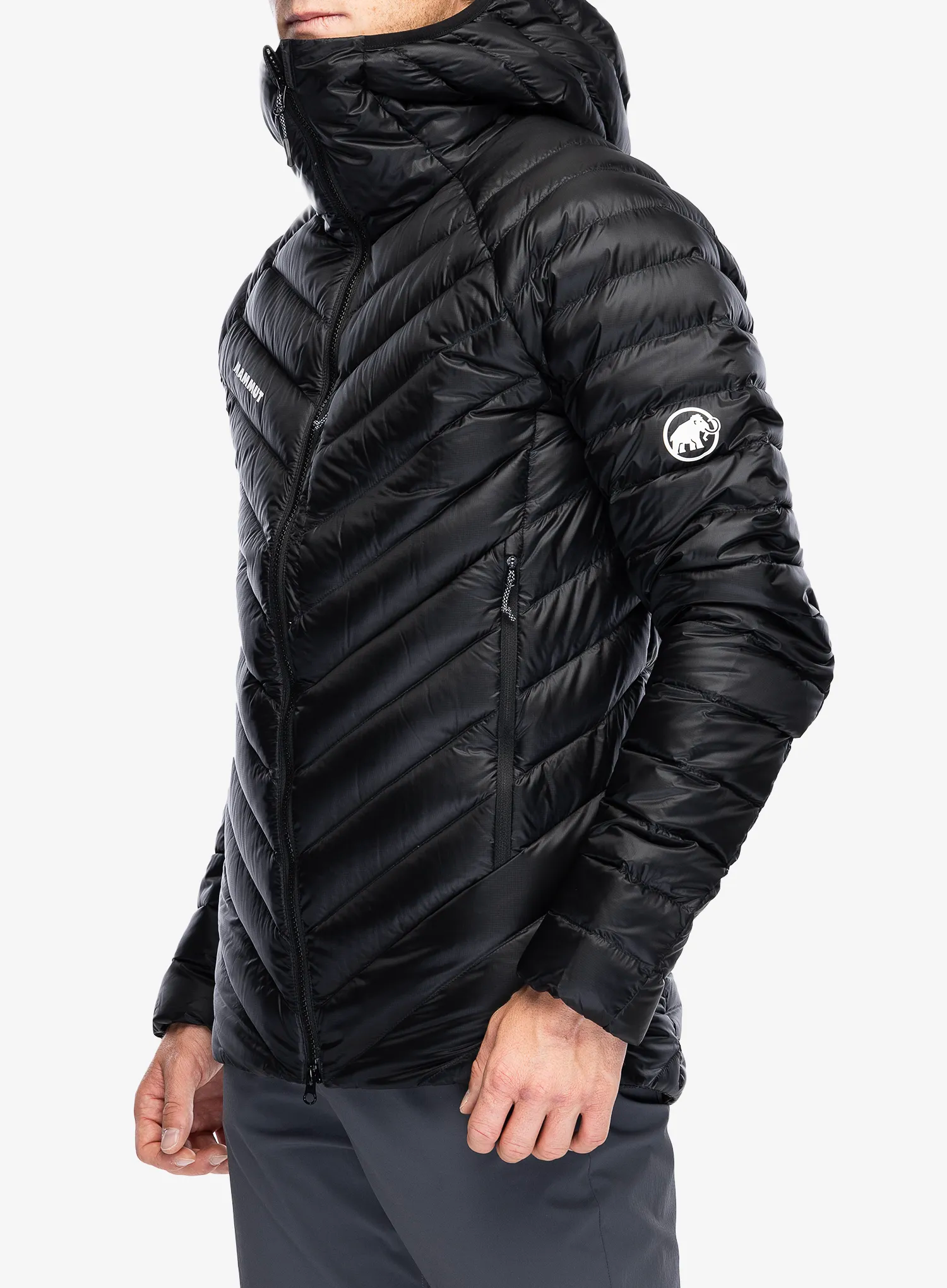 Péřová bunda Mammut Broad Peak IN Hooded Jacket - blk