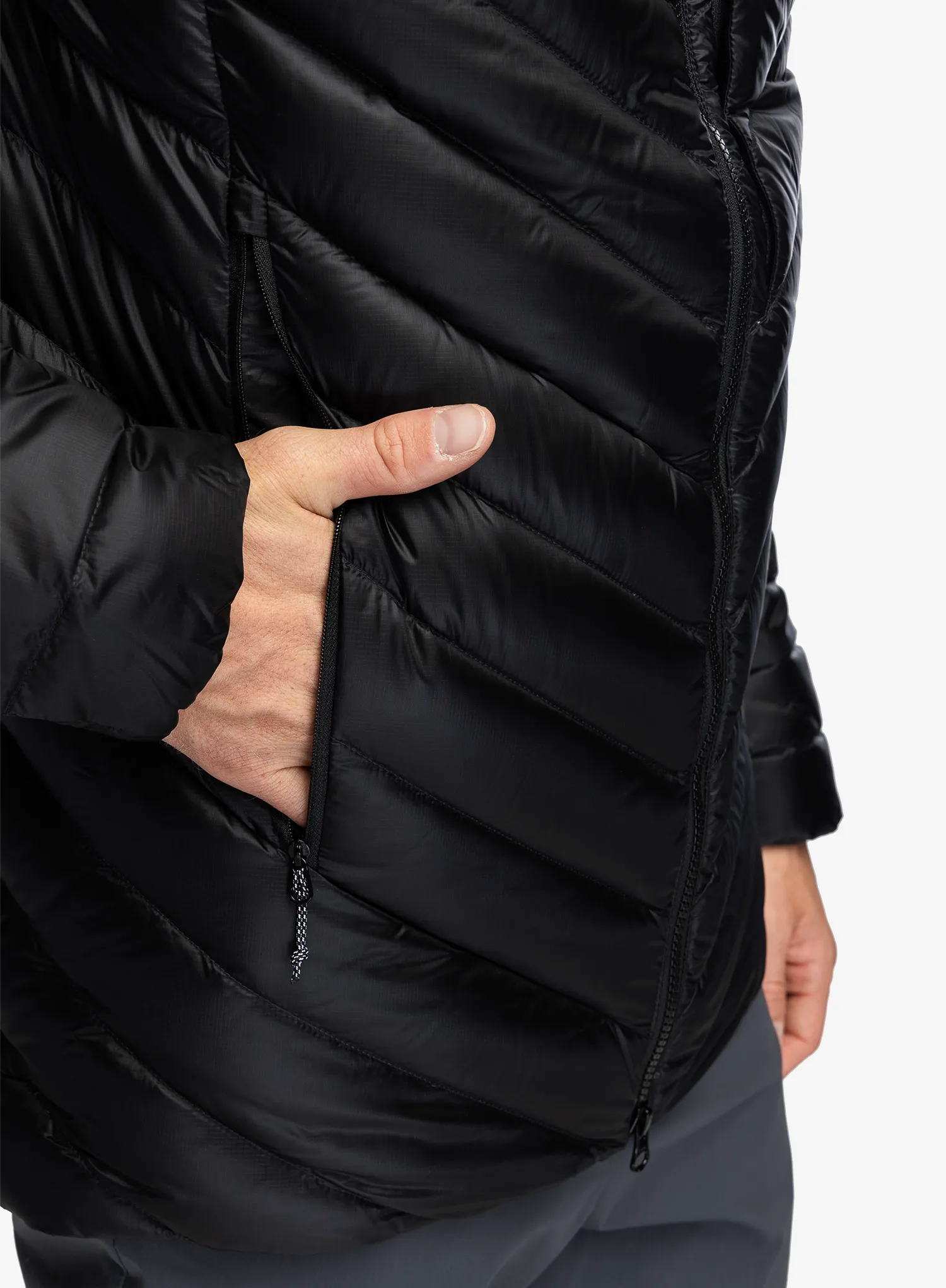 Péřová bunda Mammut Broad Peak IN Hooded Jacket - blk