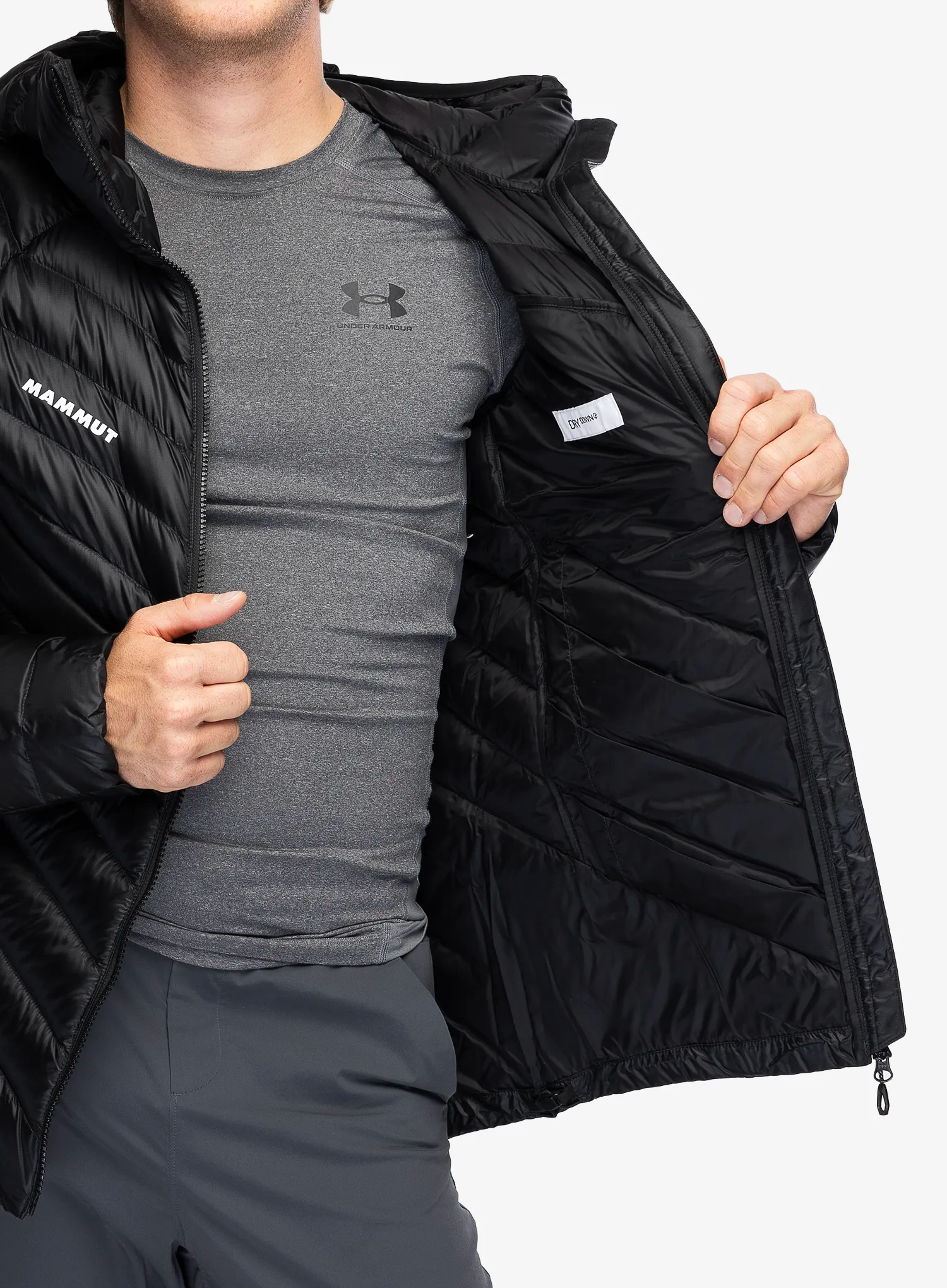 Péřová bunda Mammut Broad Peak IN Hooded Jacket - blk