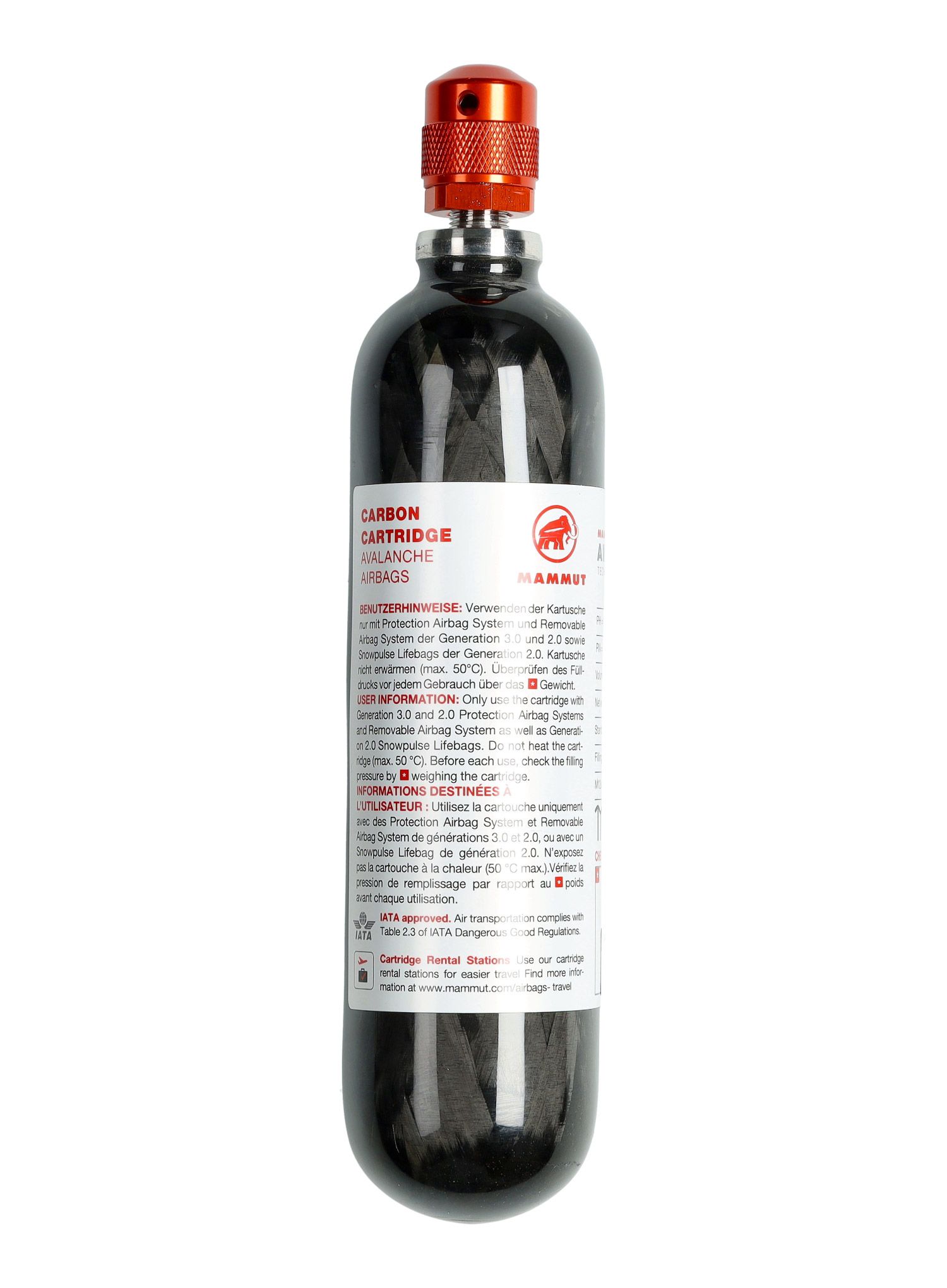 Bombička Mammut Carbon Cartridge 300 bar - black