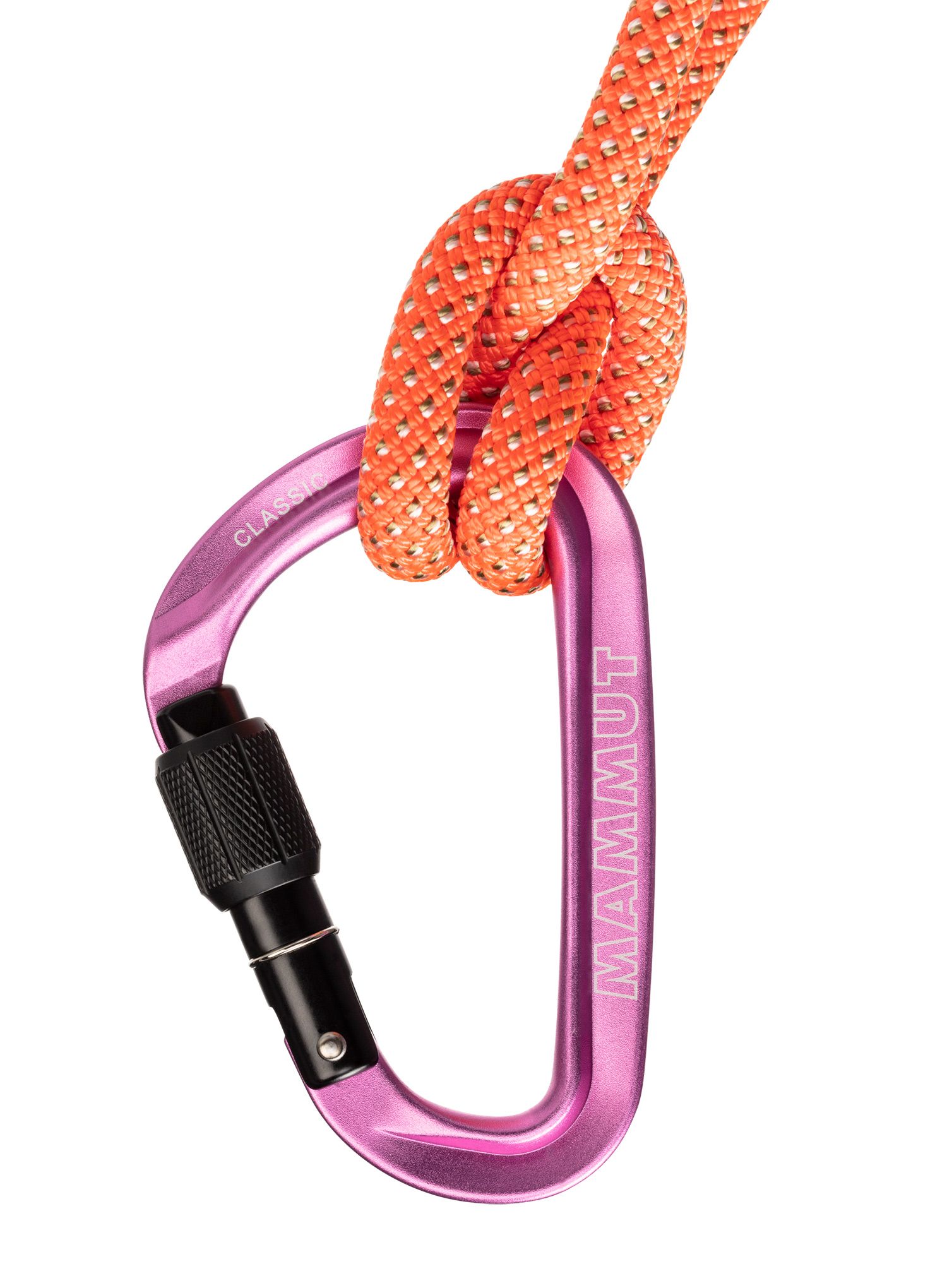 Karabina s pojistkou Mammut Classic HMS Screwgate Carabiner  - pink