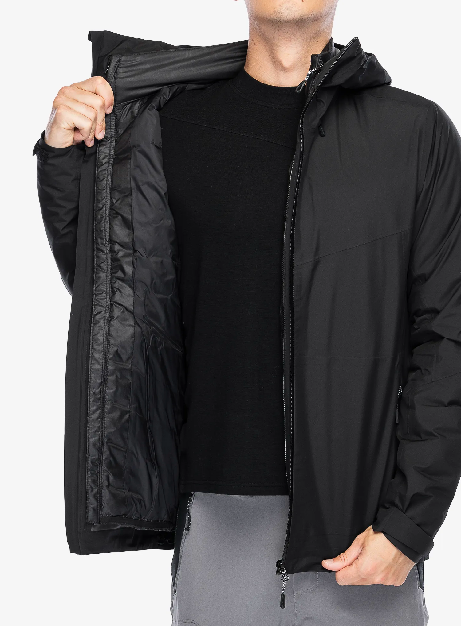 Bunda Mammut Convey 3in1 HS Hooded Jacket - black/black