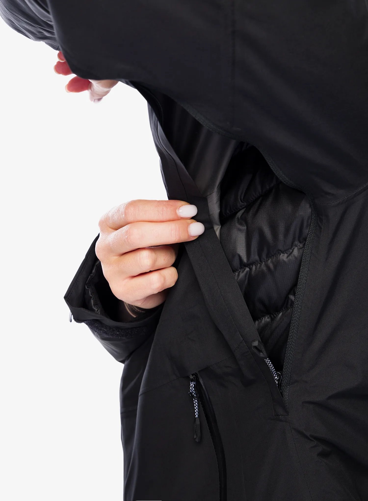 Dámská bunda Mammut Convey 3in1 HS Hooded Jacket - black/black