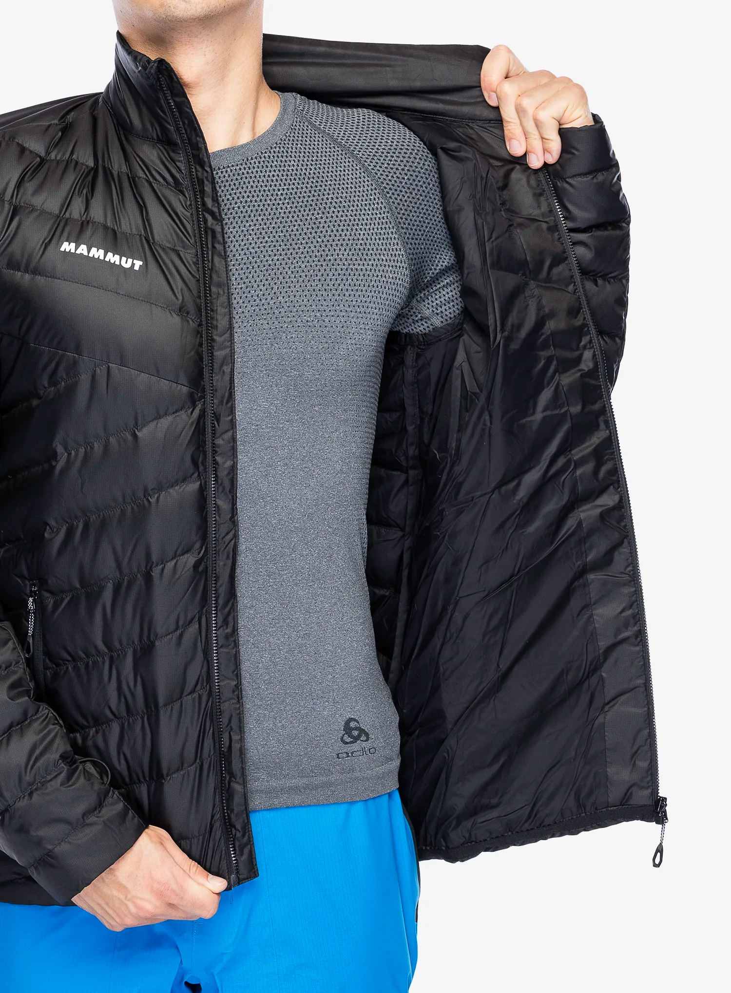 Bunda Mammut Convey 3in1 HS Hooded Jacket - glacier blue/black