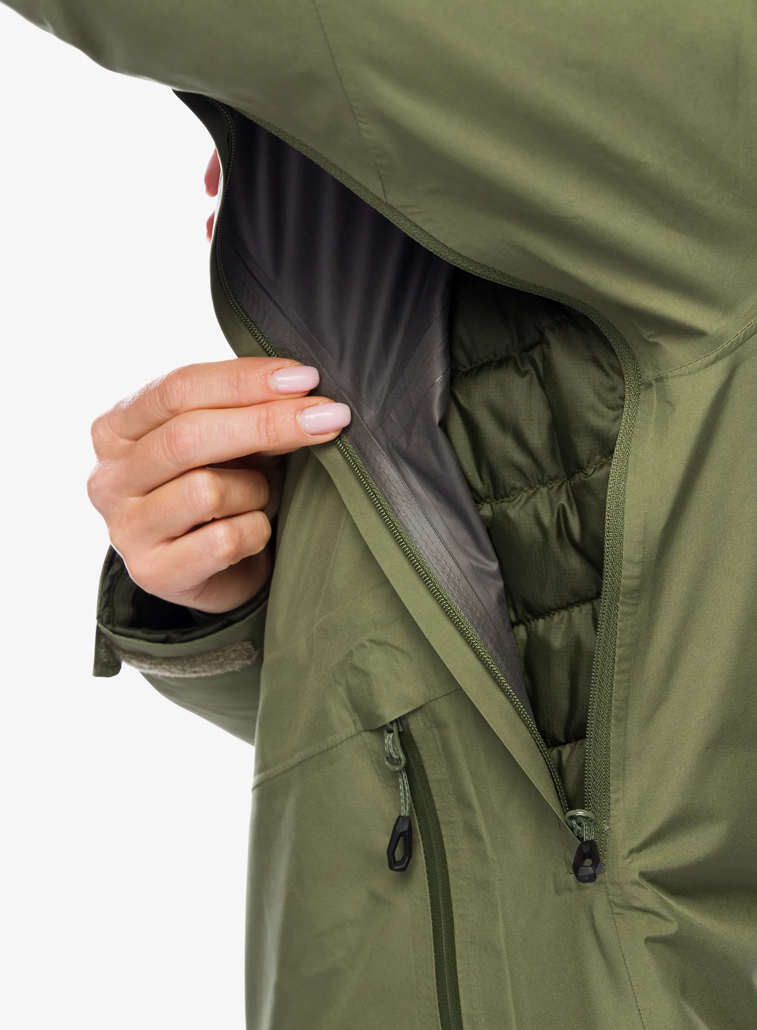 Dámská bunda Mammut Convey 3in1 HS Hooded Jacket - marsh/dark marsh