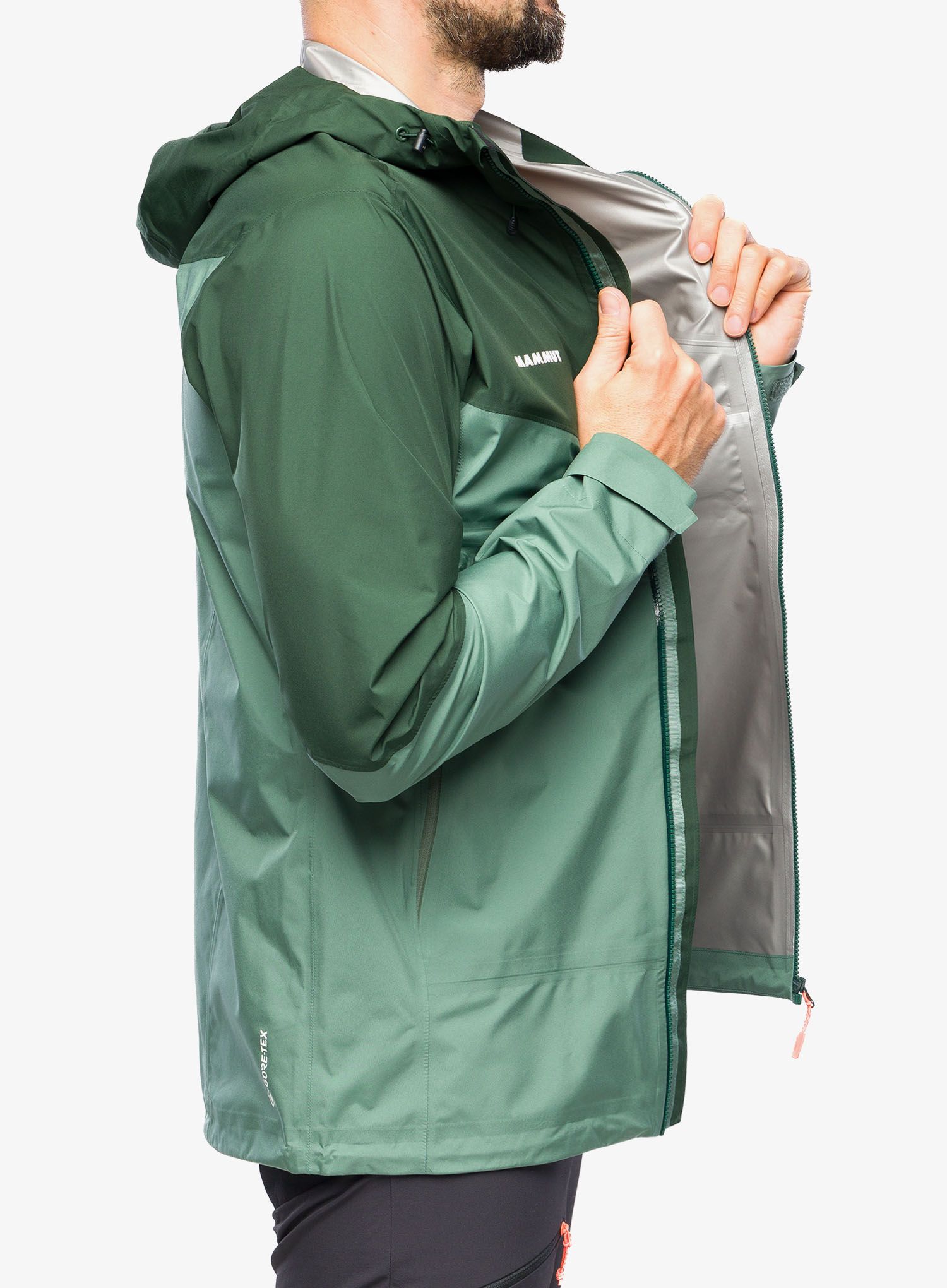 GORE TEX bunda Mammut Convey Tour HS Hooded Jacket - dark jade/woods