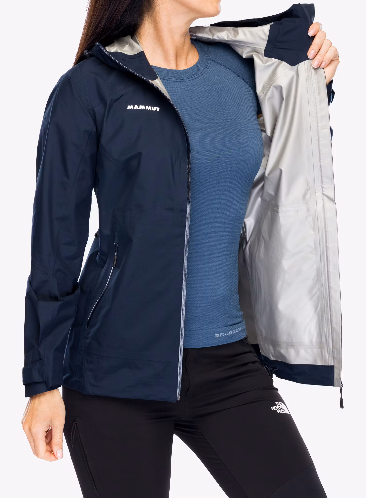 GORE TEX bunda dámská Mammut Convey Tour HS Hooded Jacket - marine/marine