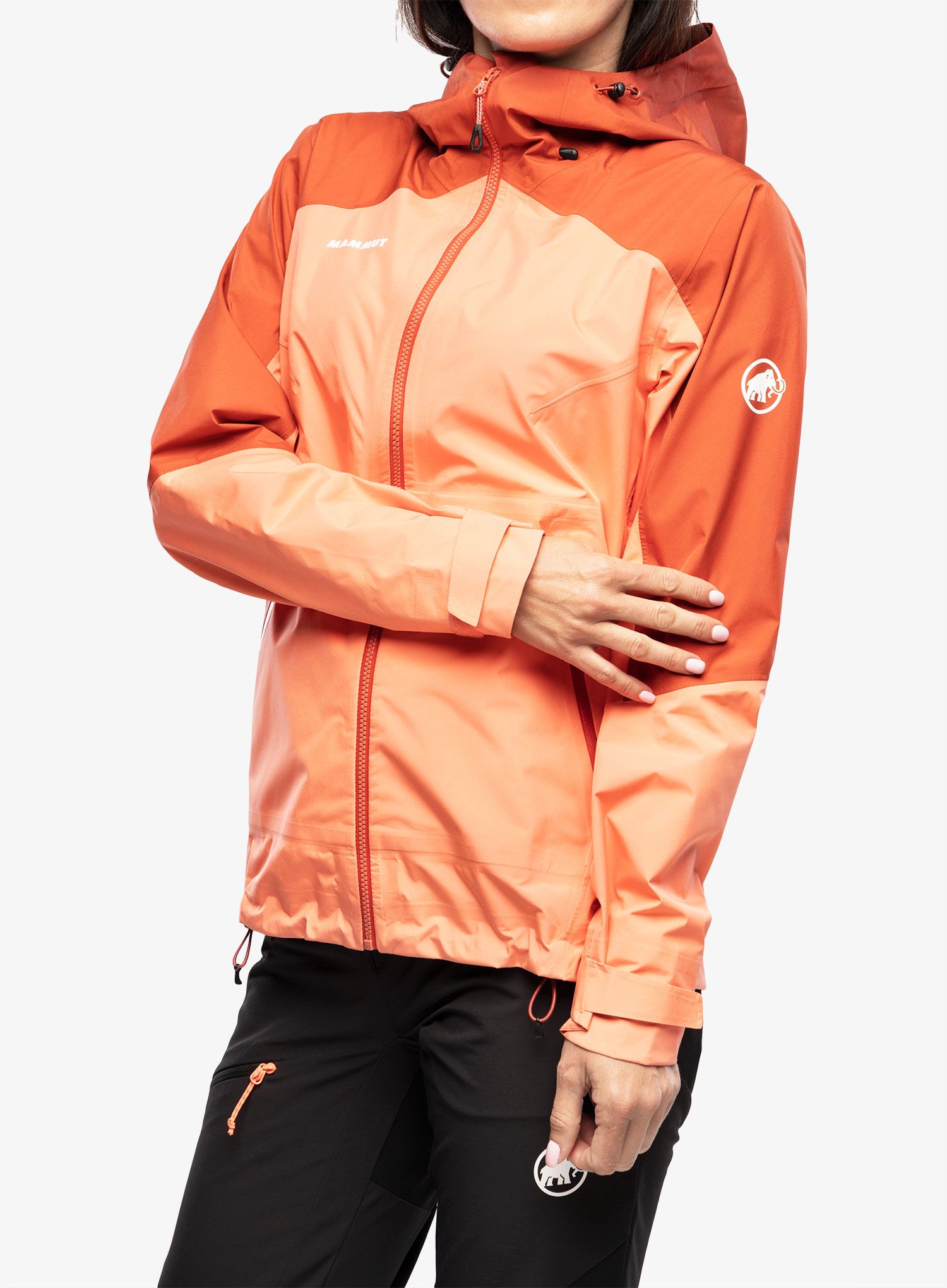 Dámská bunda Mammut Convey Tour HS Hooded Jacket - salmon/terracotta