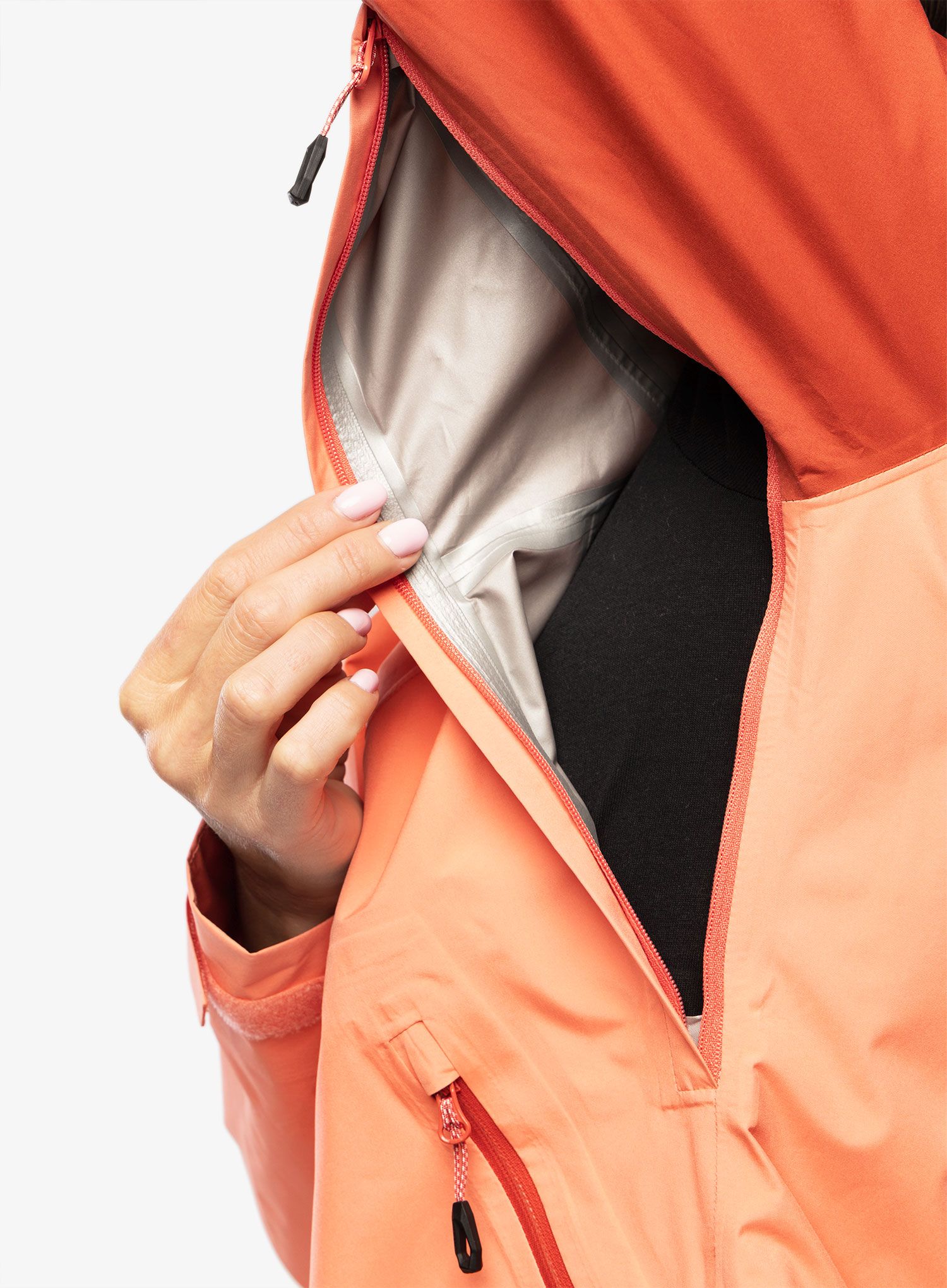 Dámská bunda Mammut Convey Tour HS Hooded Jacket - salmon/terracotta