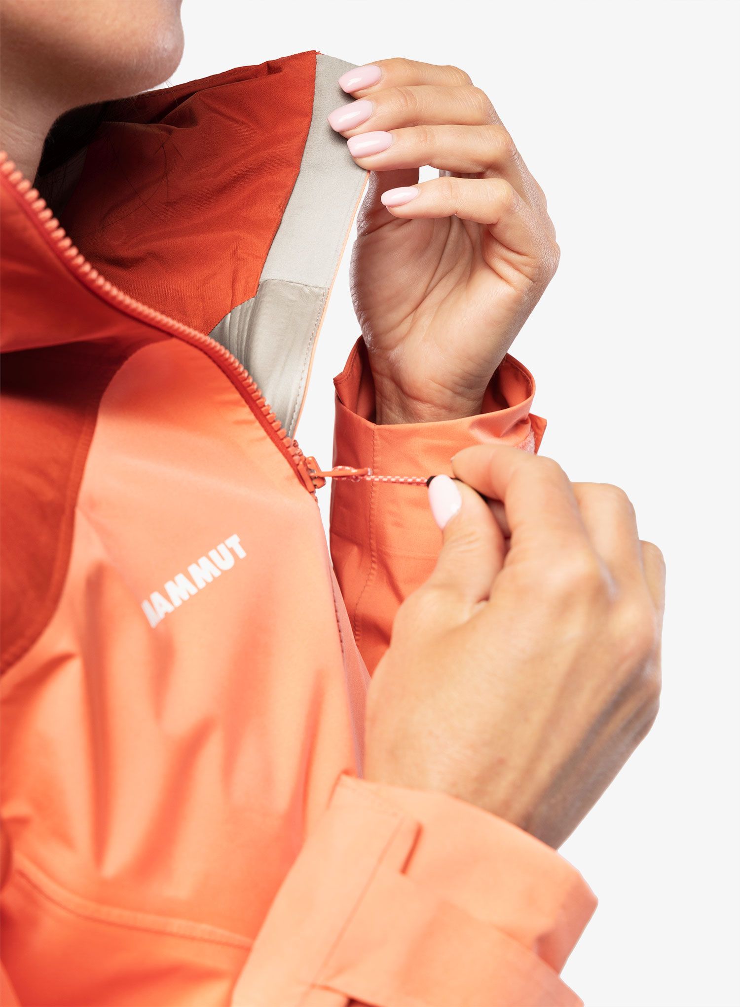 Dámská bunda Mammut Convey Tour HS Hooded Jacket - salmon/terracotta