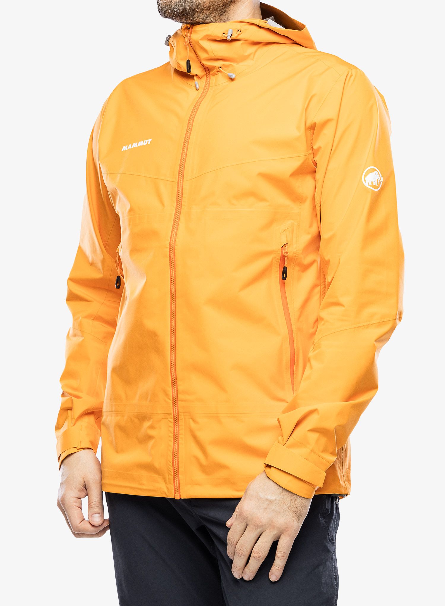 Pánská bunda do deště Mammut Convey Tour HS Hooded Jacket - tangerine
