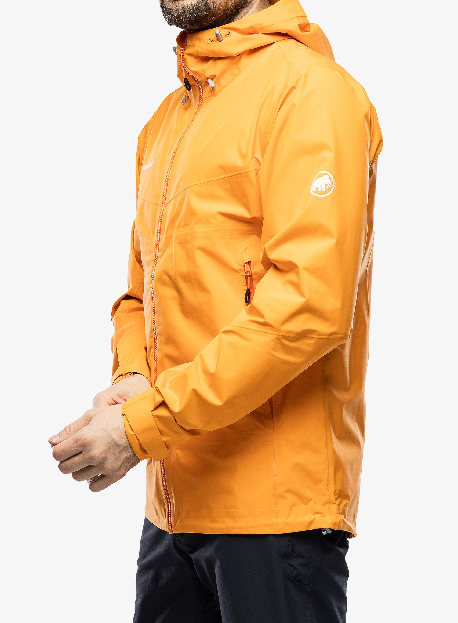 Pánská bunda do deště Mammut Convey Tour HS Hooded Jacket - tangerine