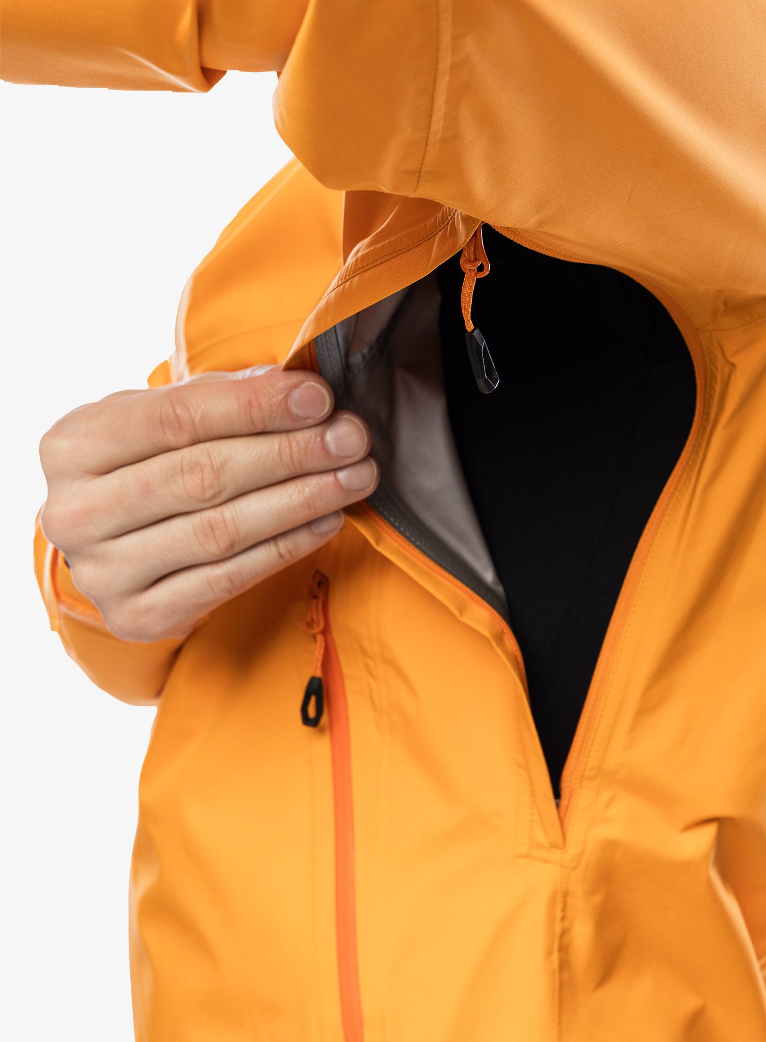 Pánská bunda do deště Mammut Convey Tour HS Hooded Jacket - tangerine