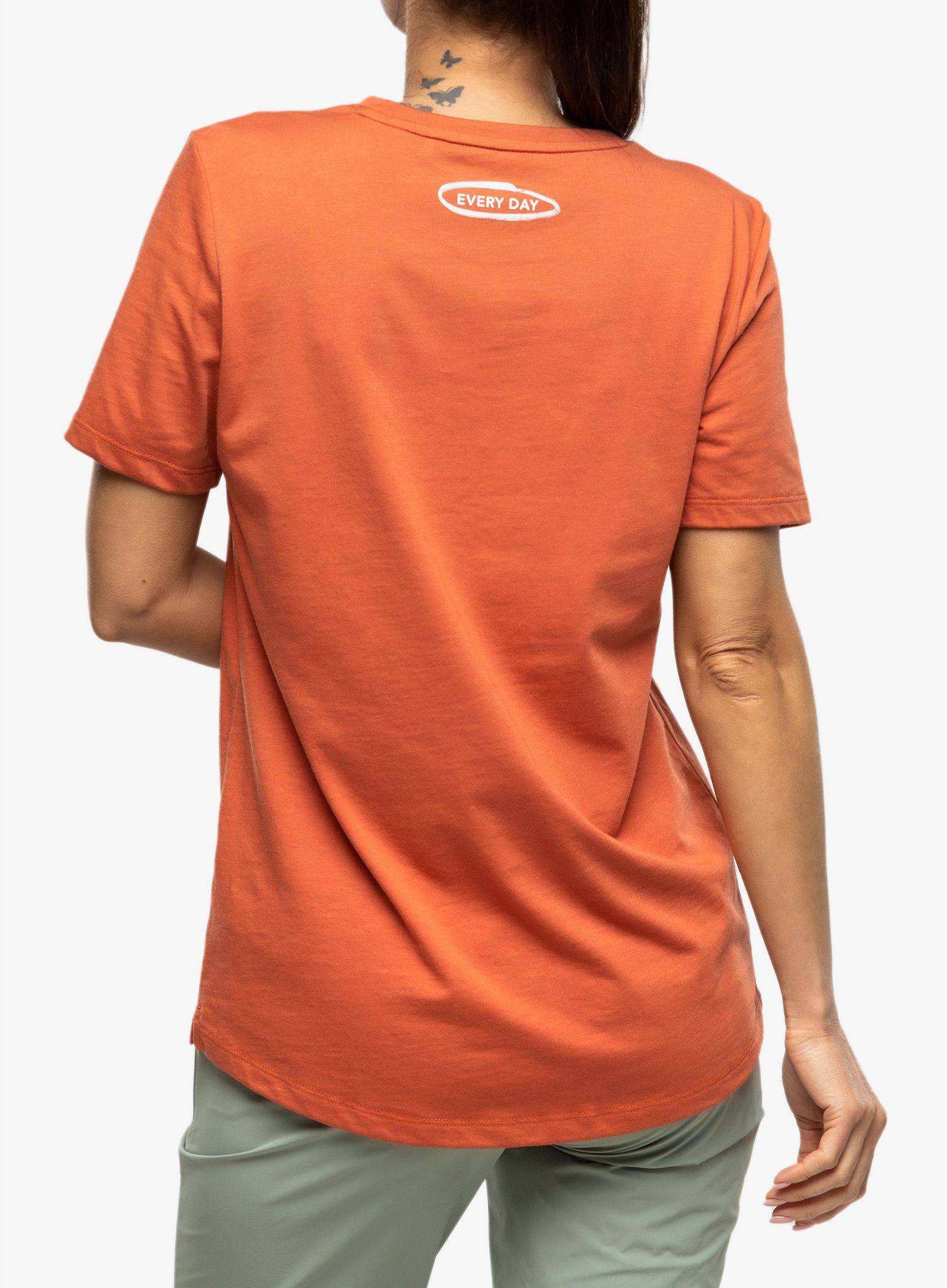 Dámské tričko s potiskem Mammut Core T-Shirt Every Day - terracotta