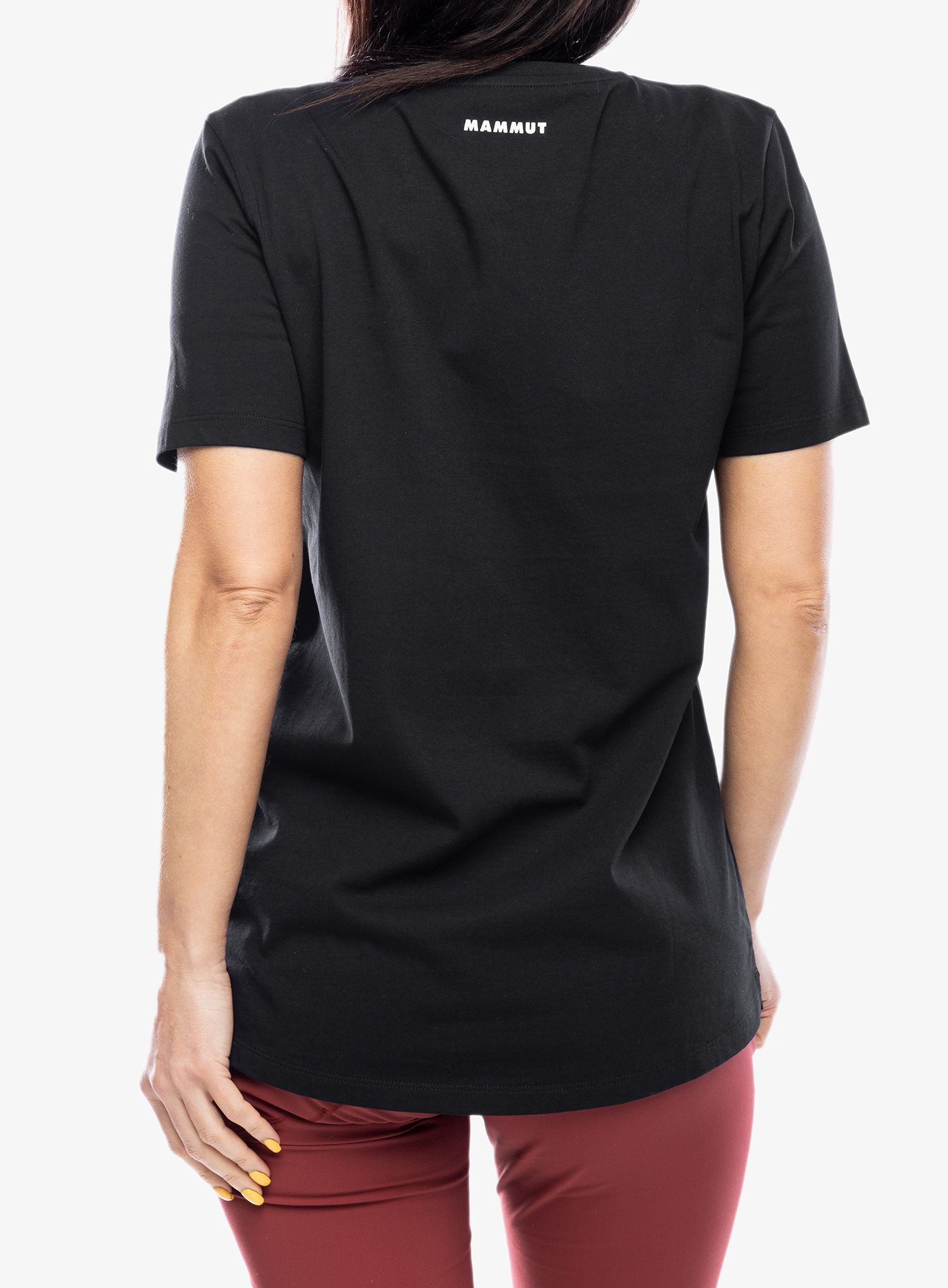 Bavlněné tričko dámské Mammut Core T-Shirt Snow - black