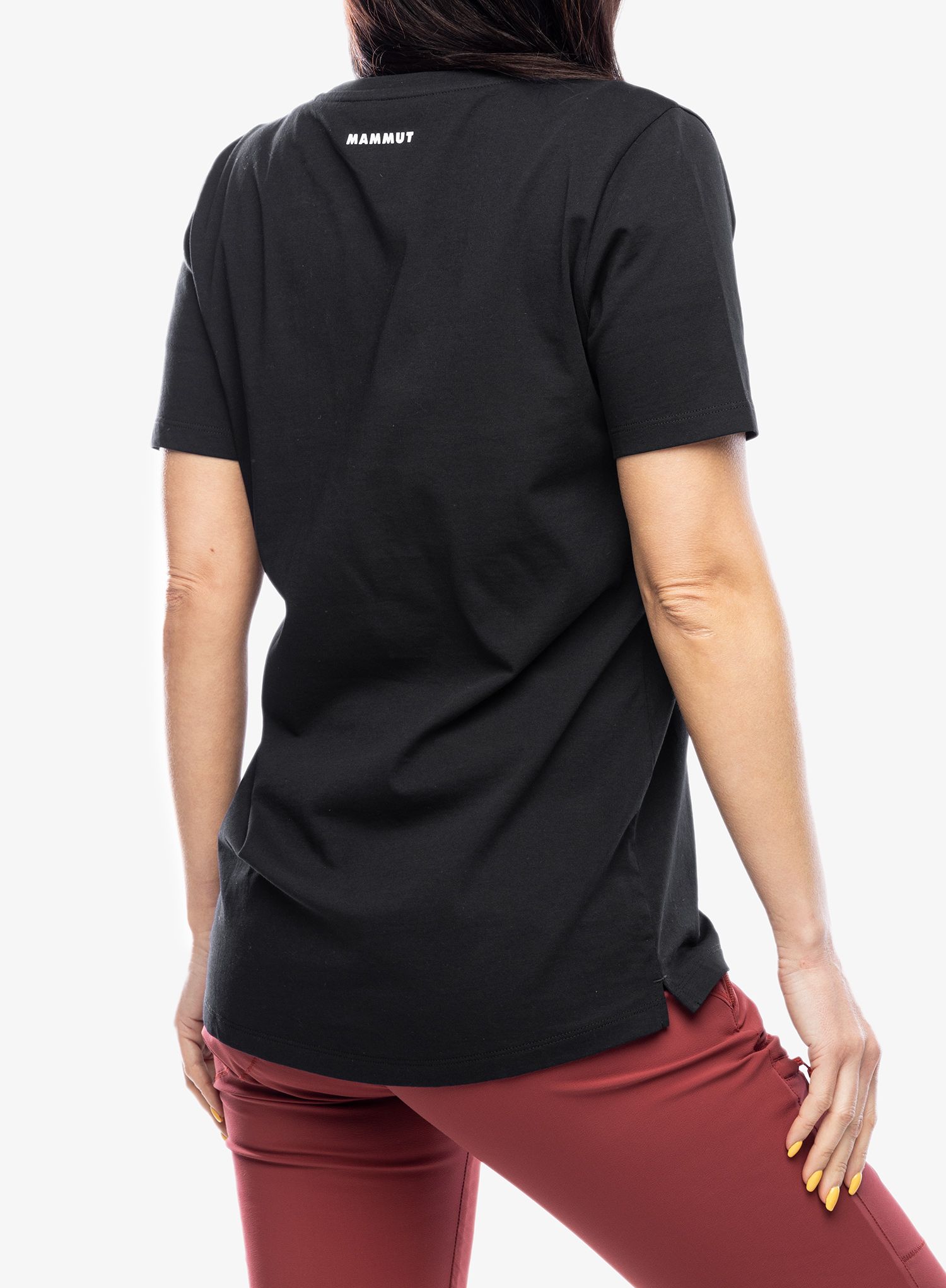 Bavlněné tričko dámské Mammut Core T-Shirt Snow - black