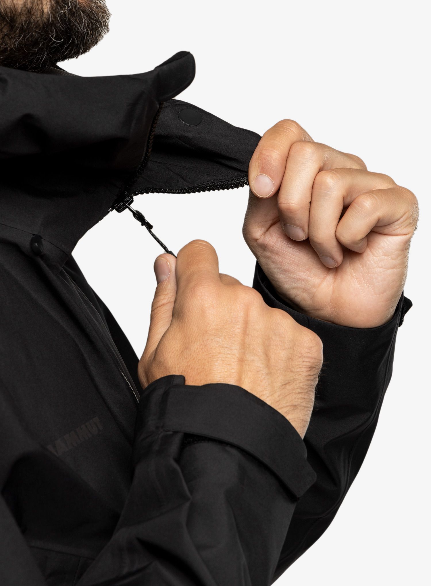Membránová bunda Mammut Crater HS Hooded Jacket - black