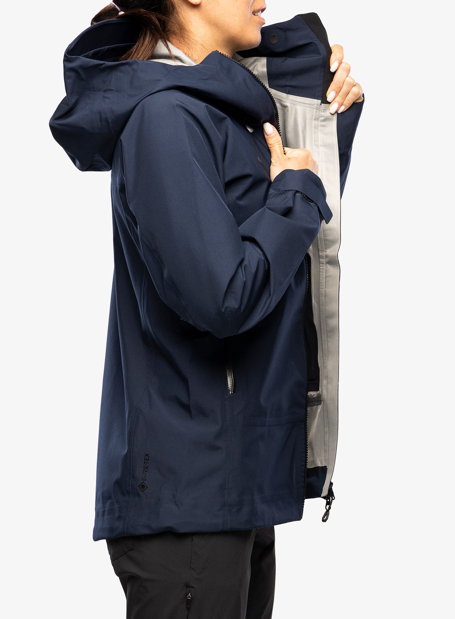 Dámská nepromokavá bunda s membránou Mammut Crater HS Hooded Jacket - marine/black