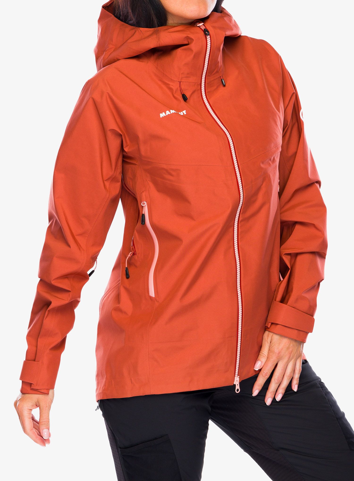 Dámská bunda na hory Mammut Crater IV HS Hooded Jacket - brick