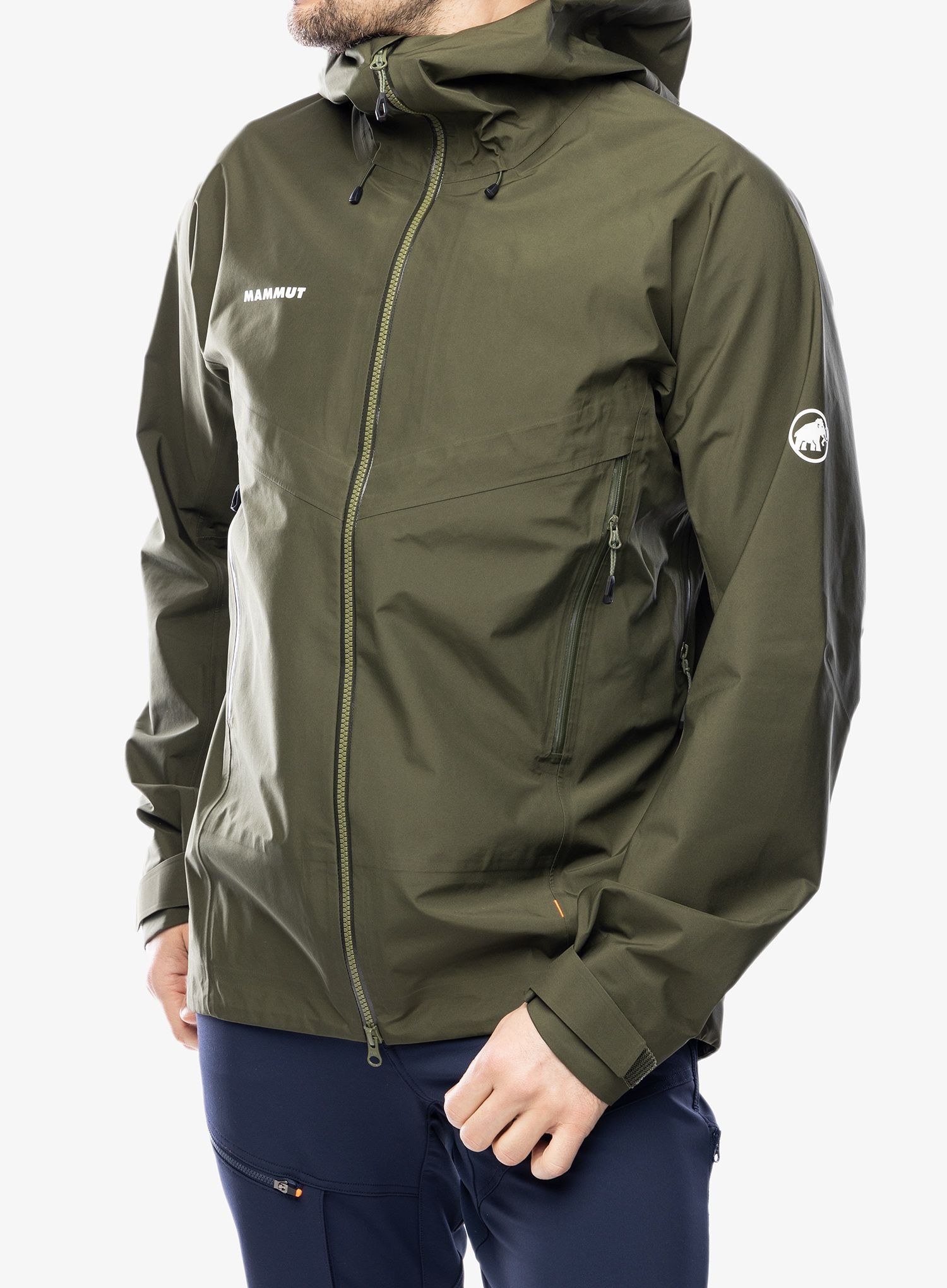Bunda s membránou Mammut Crater IV HS Hooded Jacket - dark marsh