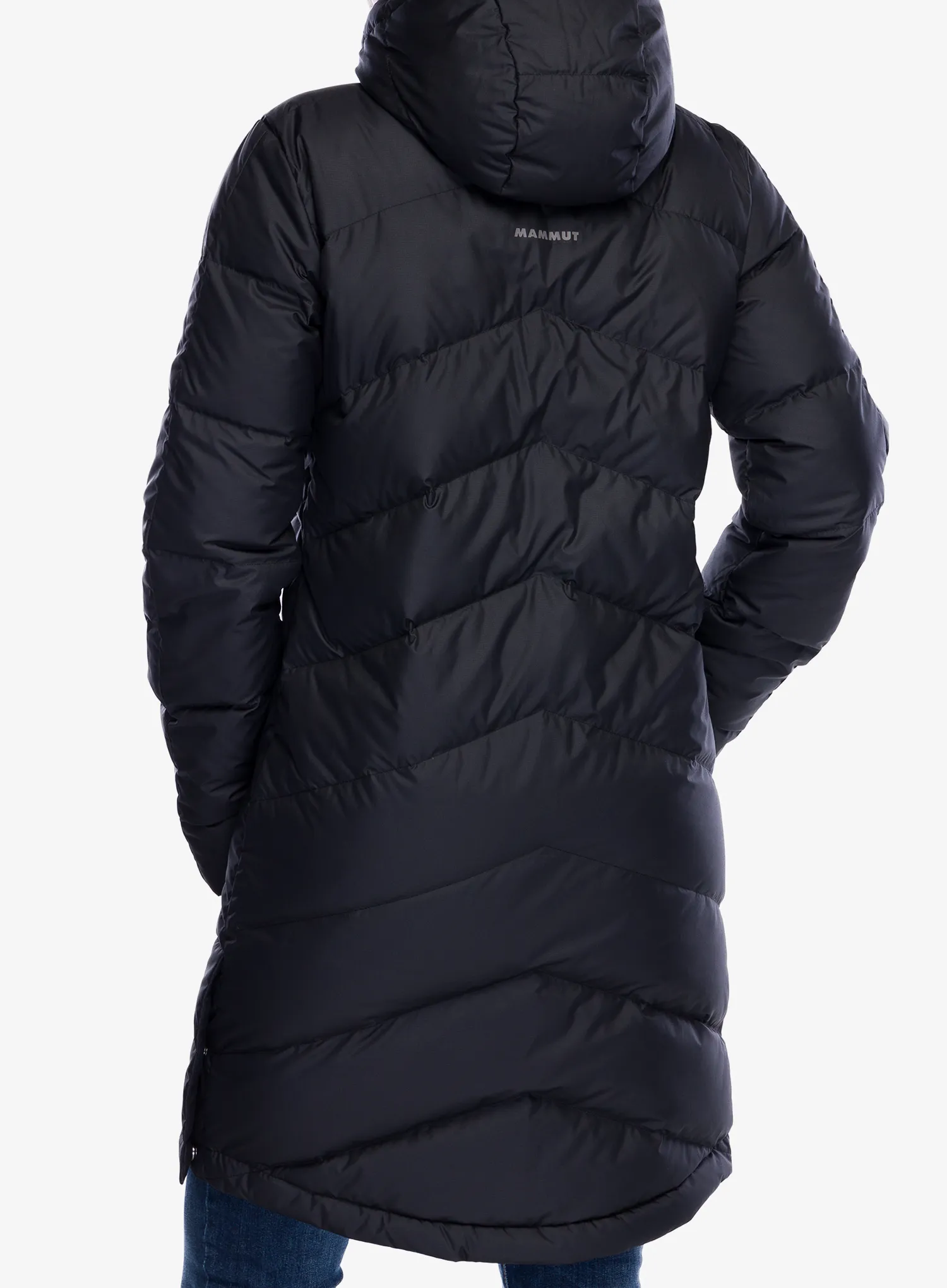 Dámský péřový kabát Mammut Fedoz IN Hooded Parka - black