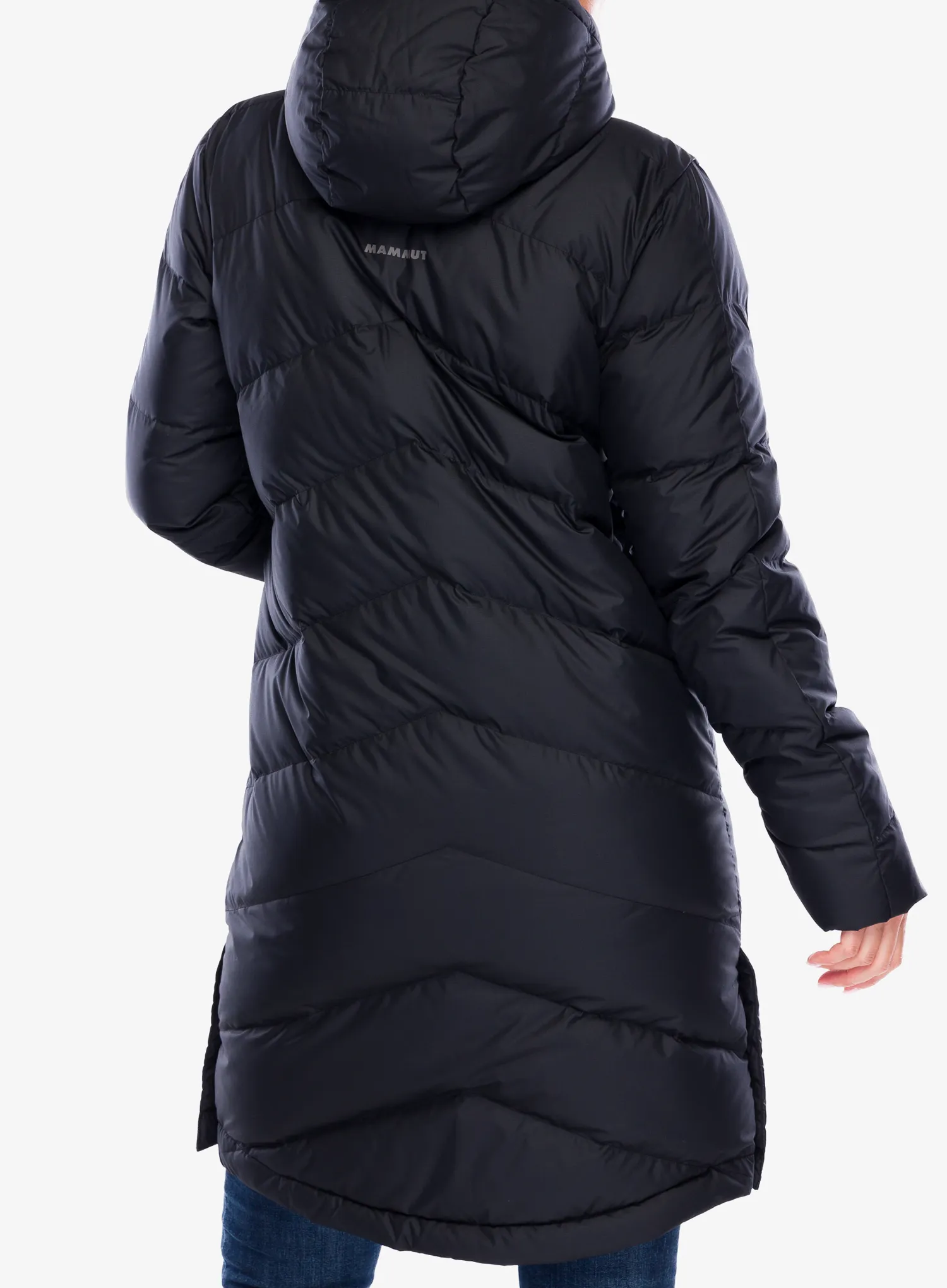 Dámský péřový kabát Mammut Fedoz IN Hooded Parka - black