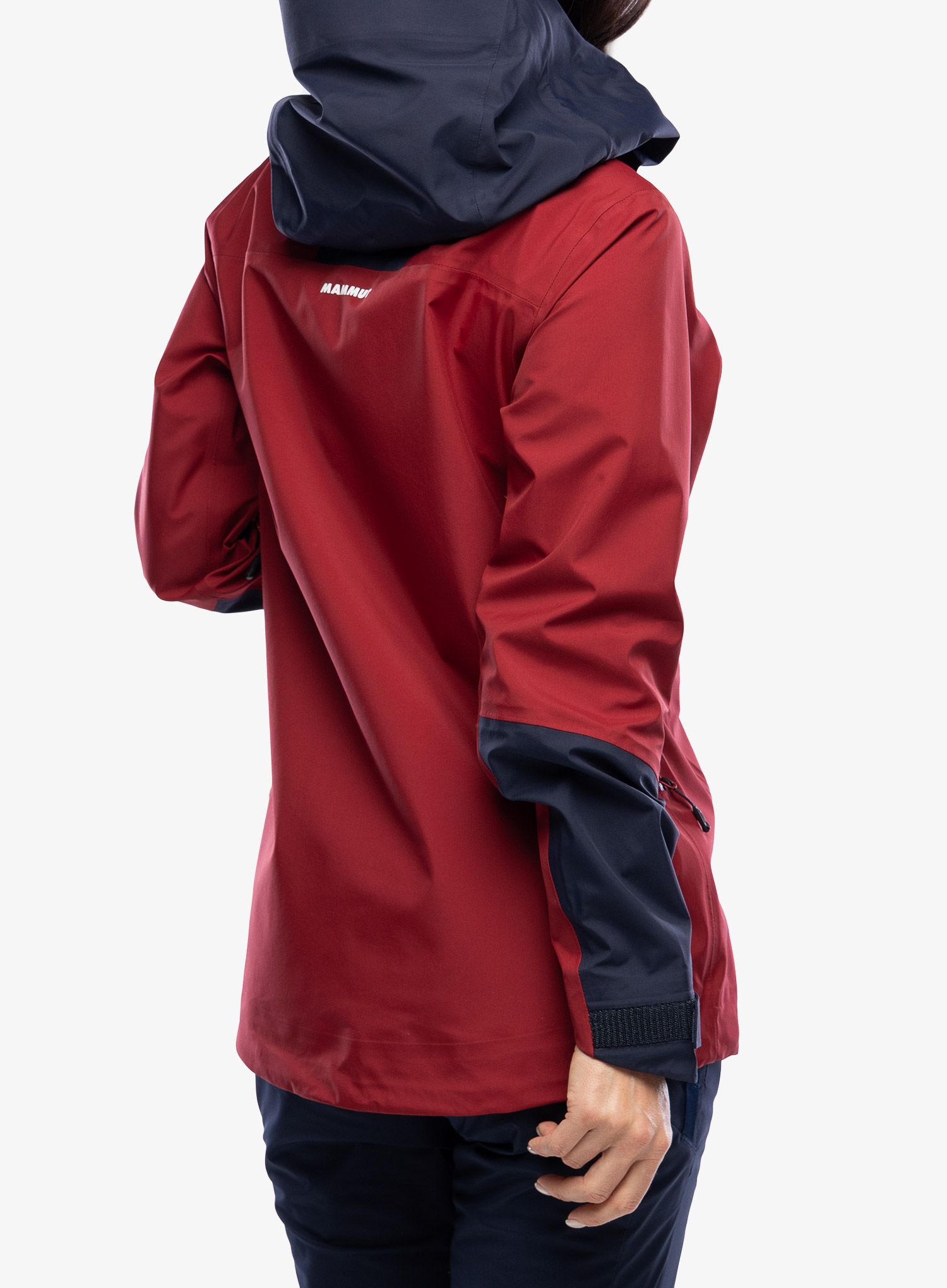 Dámská lyžařská bunda Mammut Haldigrat Air HS Hooded Jacket - blood red/marine