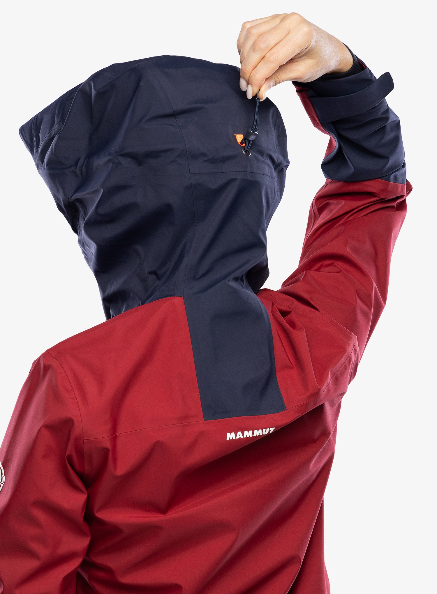 Dámská lyžařská bunda Mammut Haldigrat Air HS Hooded Jacket - blood red/marine