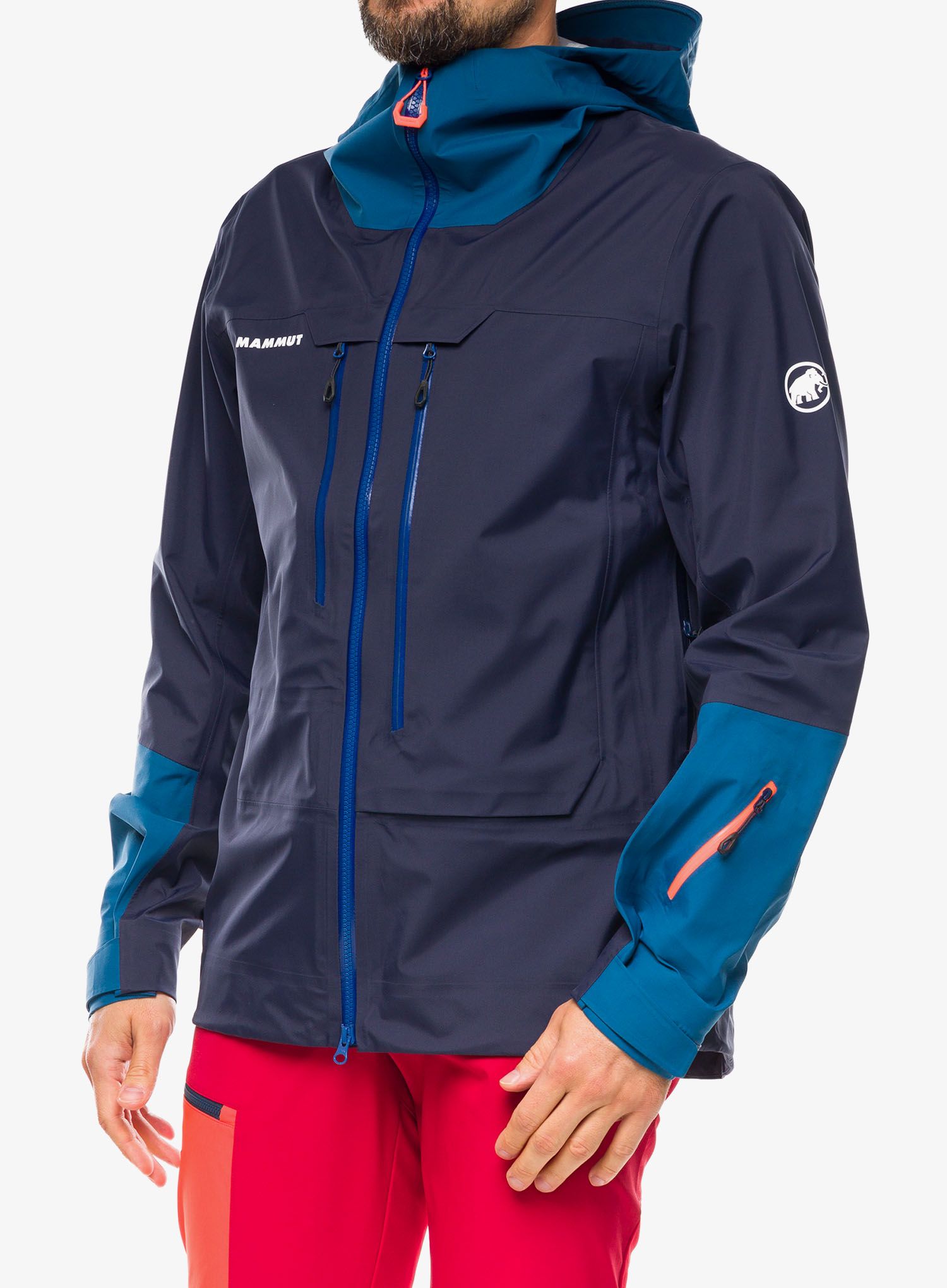 Lyžařská bunda Mammut Haldigrat Air HS Hooded Jacket - marine/deep ice