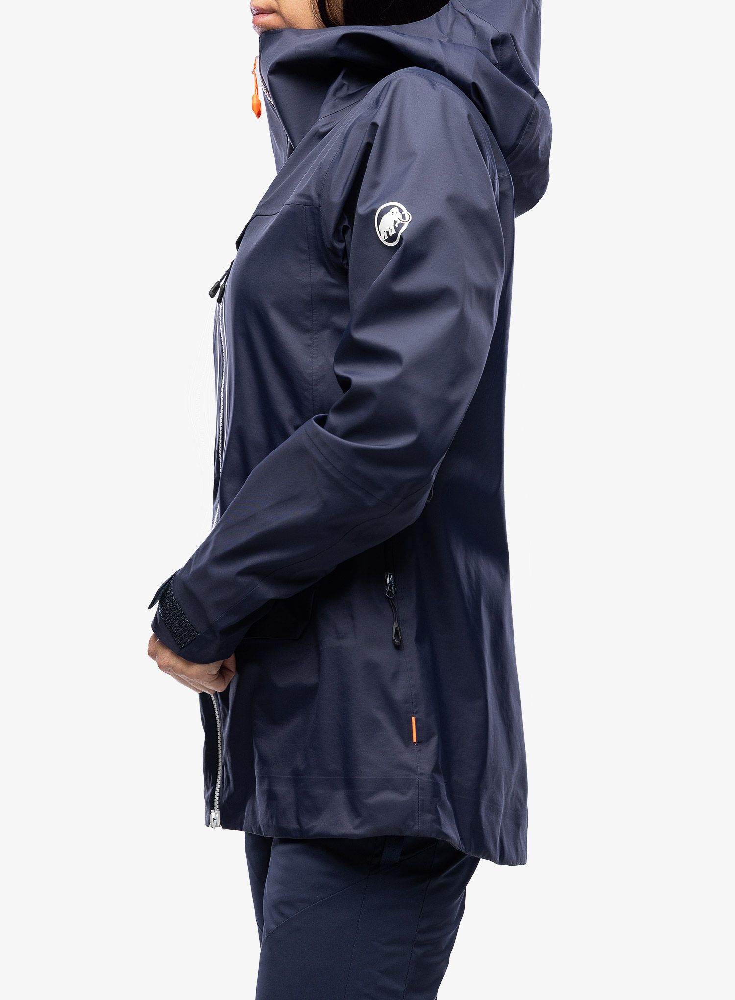 Dámská lyžařská bunda Mammut Haldigrat Air HS Hooded Jacket - marine/white