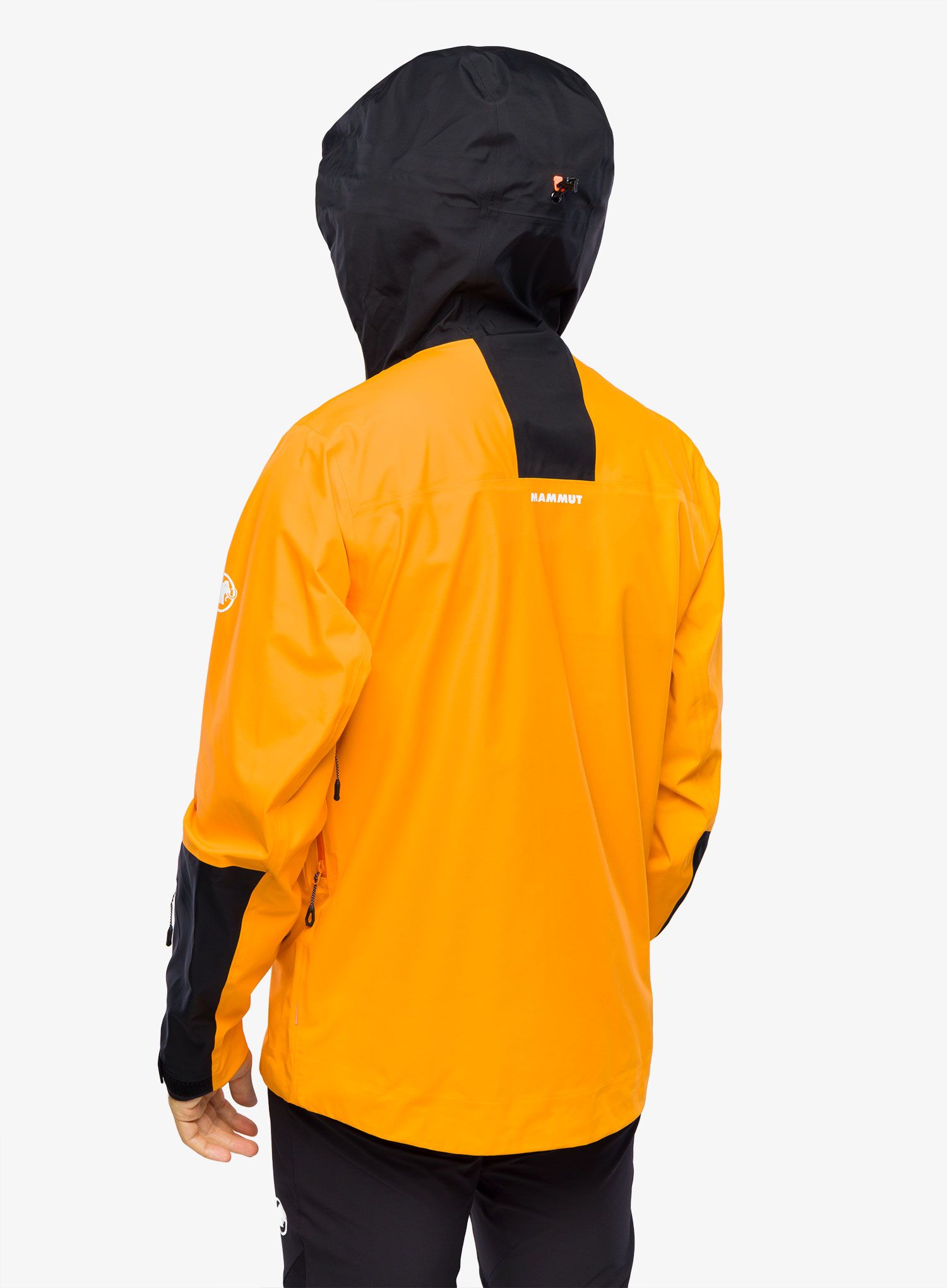 Bunda na lyže Mammut Haldigrat Air HS Hooded Jacket - tangerine/black