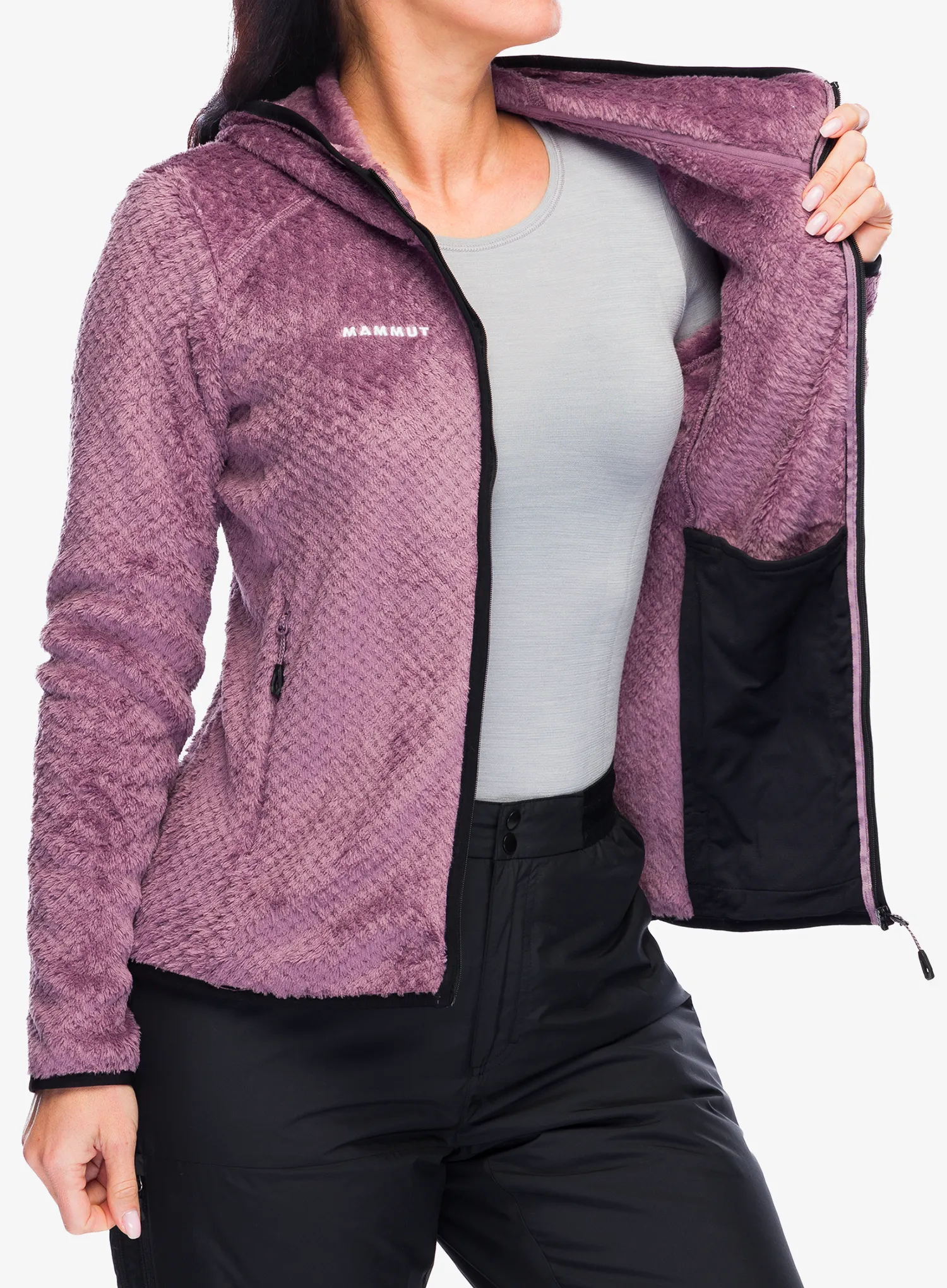 Fleecová mikina dámská Mammut Innominata ML Hooded Jacket - flux