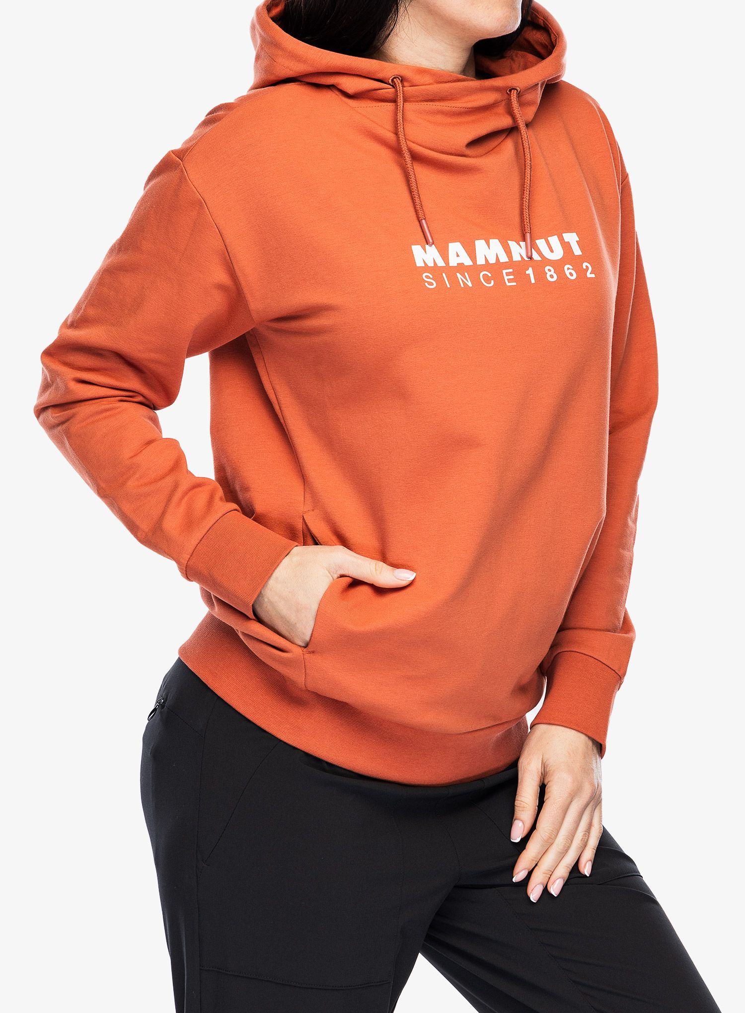 Dámská mikina Mammut ML Hoody Logo - brick