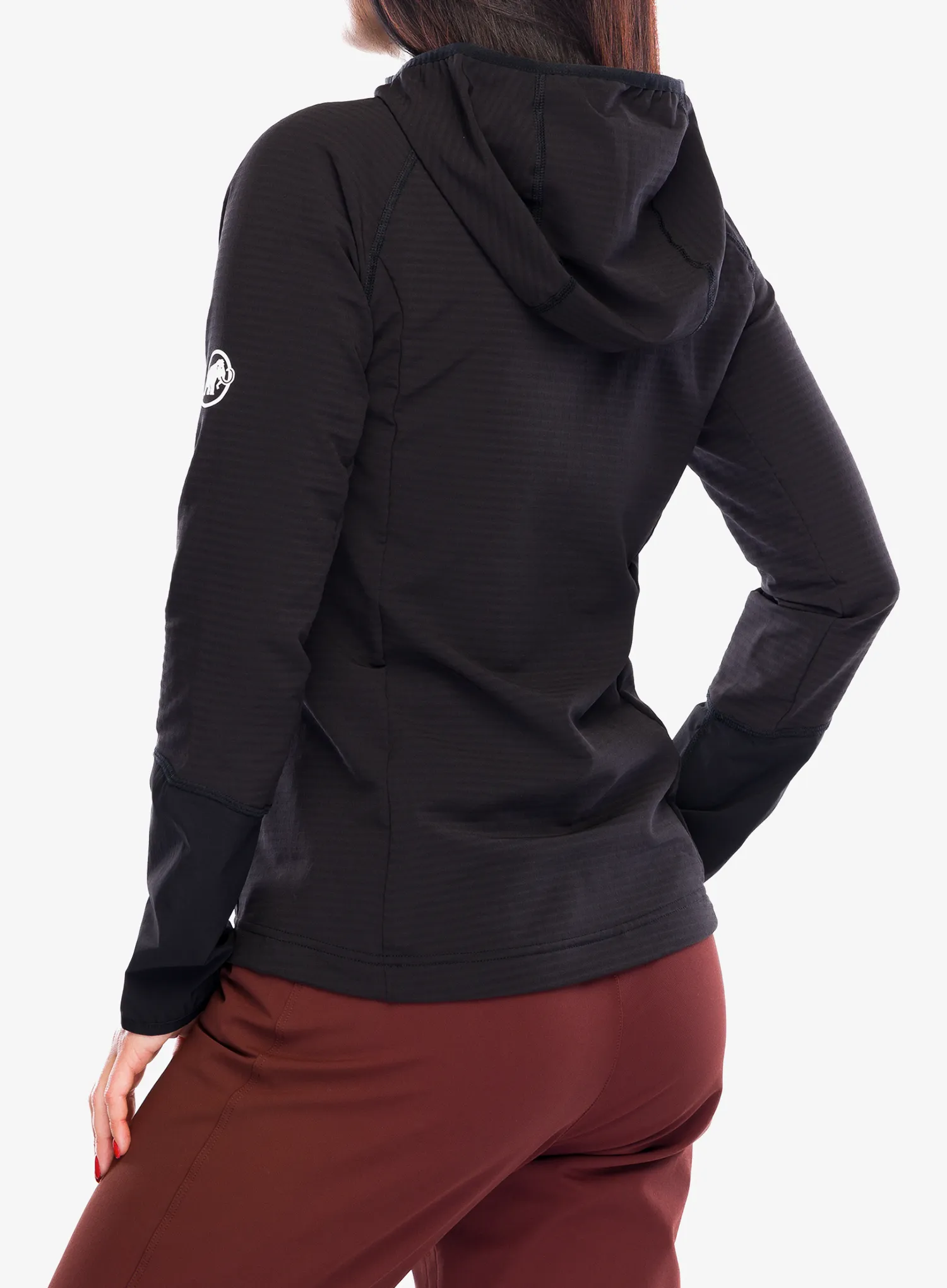 Dámská mikina s kapucí Mammut Madris Light ML Half Zip Hoody - black