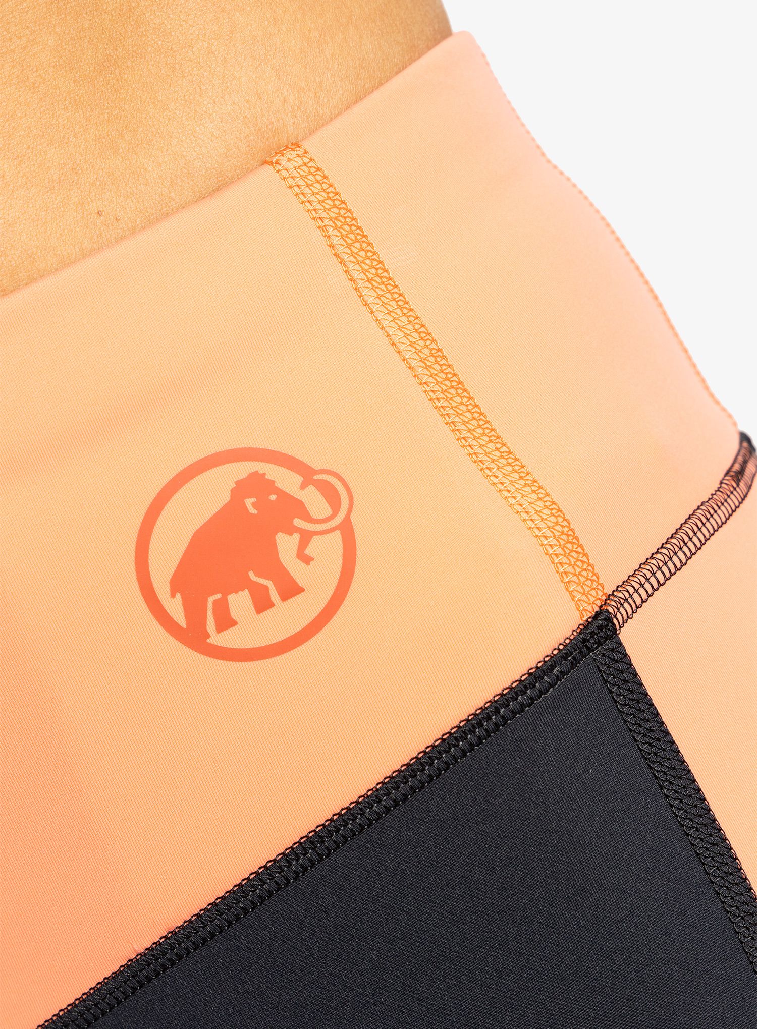 Dámské legíny Mammut Massone Tights - black/salmon