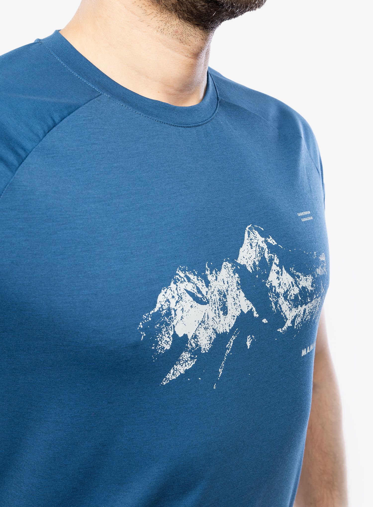 Tričko s potiskem Mammut Mountain 8035 m T-Shirt - deep ice